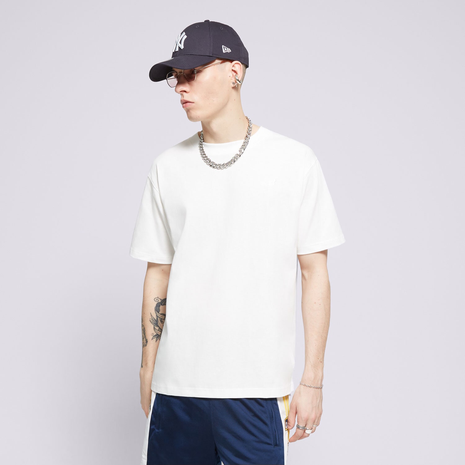 Bărbați tricou NEW BALANCE TRICOU ATHLETICS JERSEY TEE MT41533WT Alb