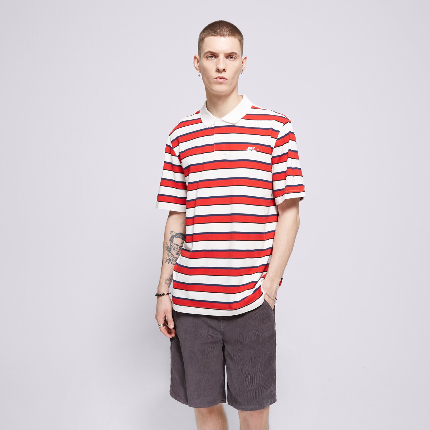 Bărbați tricou NIKE POLO M NK CLUB STRIPE POLO FN3896-133 Mulicolor