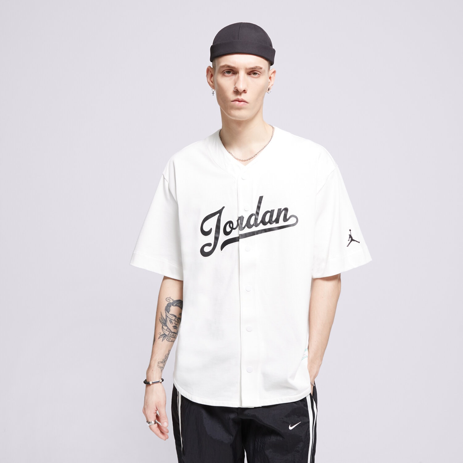 Bărbați tricou JORDAN CĂMAșĂ M J FLT MVP STMT BSEBLL TOP FN4663-100 Alb