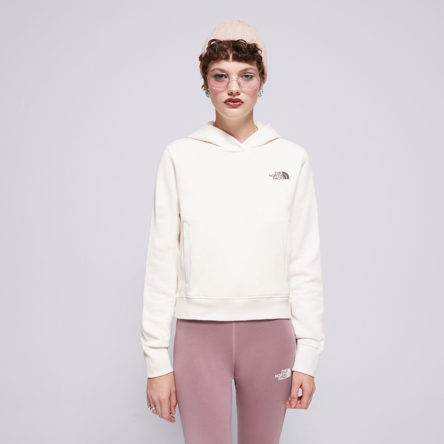 Femei bluză THE NORTH FACE   BLUZĂ NUPTSE CROP HD NF0A854DN3N1 Alb