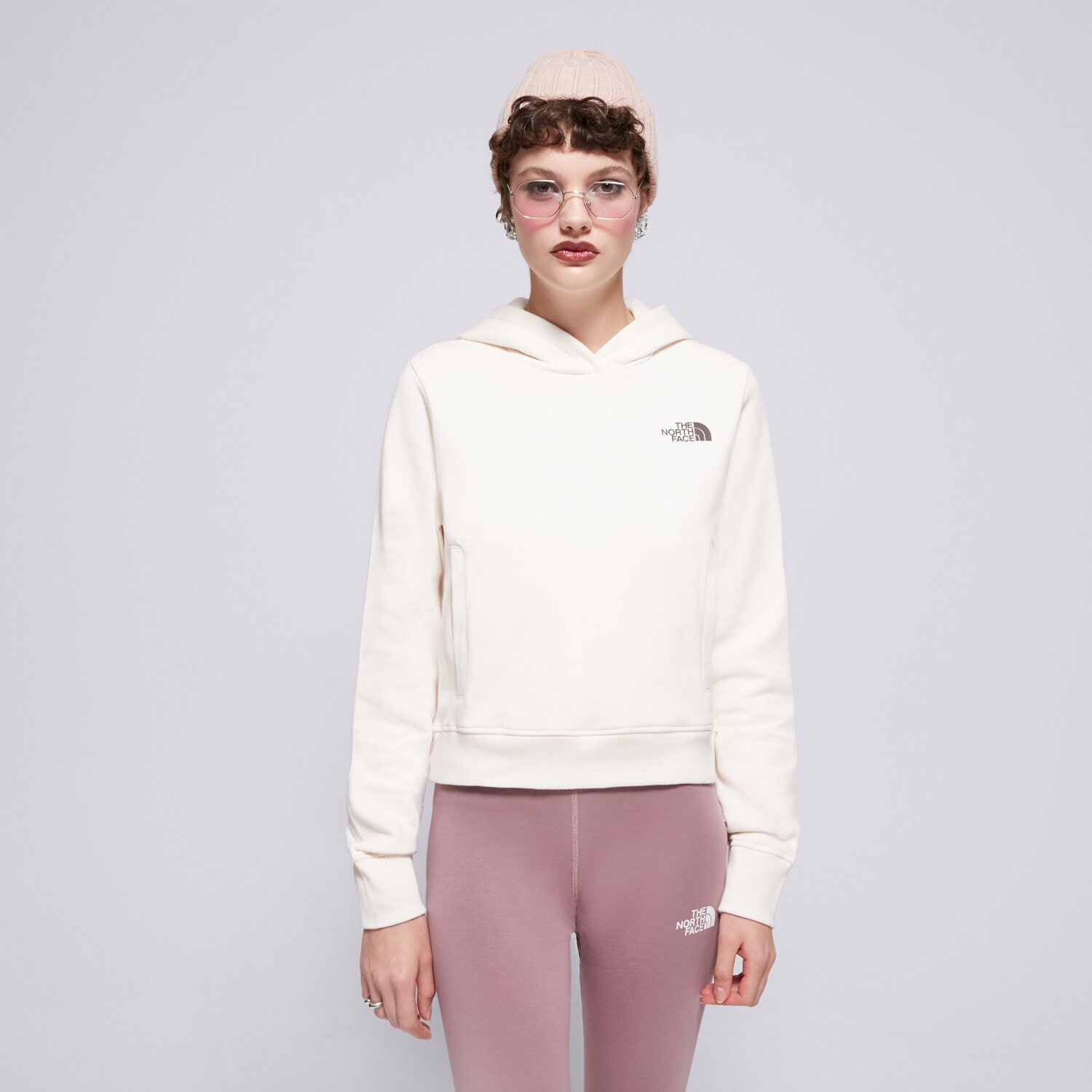 Femei bluză THE NORTH FACE   BLUZĂ NUPTSE CROP HD NF0A854DN3N1 Alb