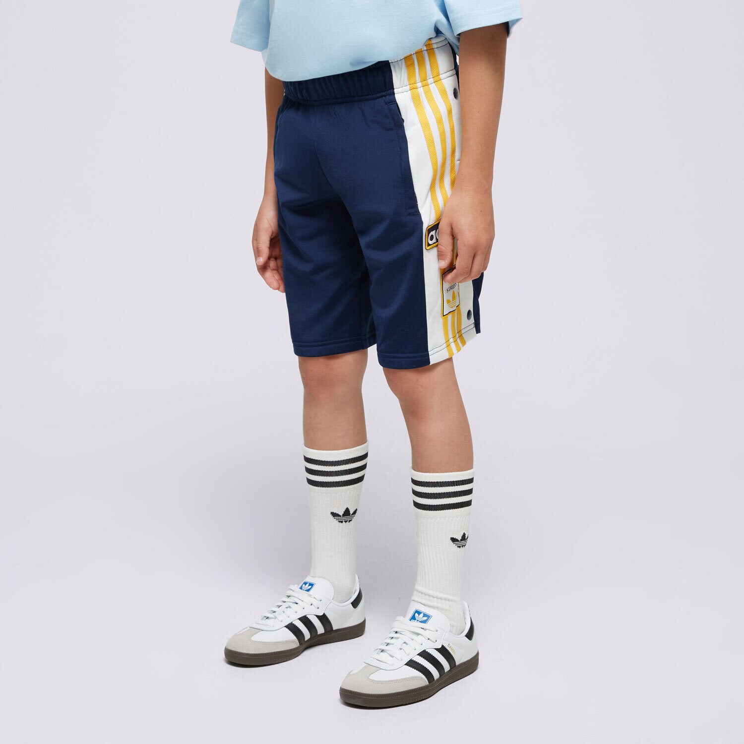 Pantaloni scurți și rochii pentru copii ADIDAS PANTALONI SCURȚI SHORTS BOY IN2118 Bleumarin