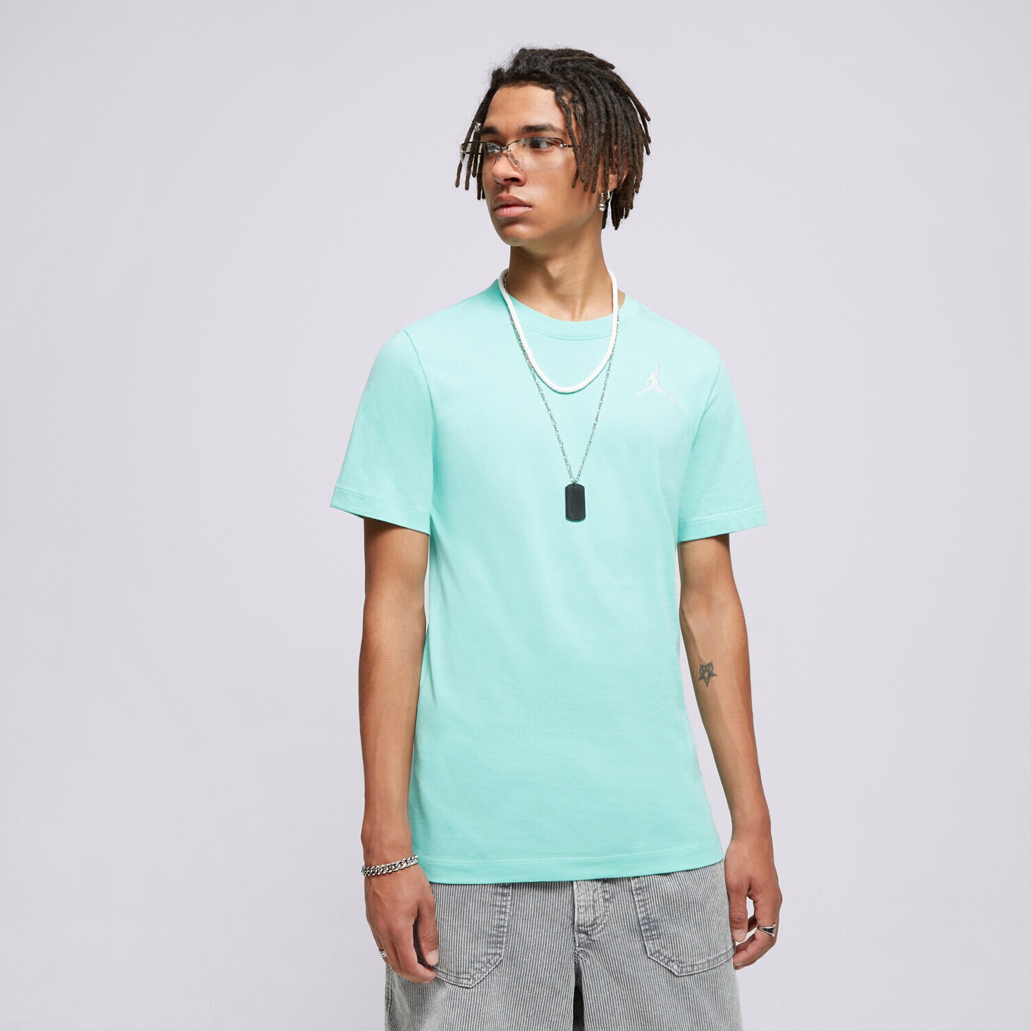 Bărbați tricou JORDAN TRICOU JORDAN JUMPMAN DC7485-349 turcoaz