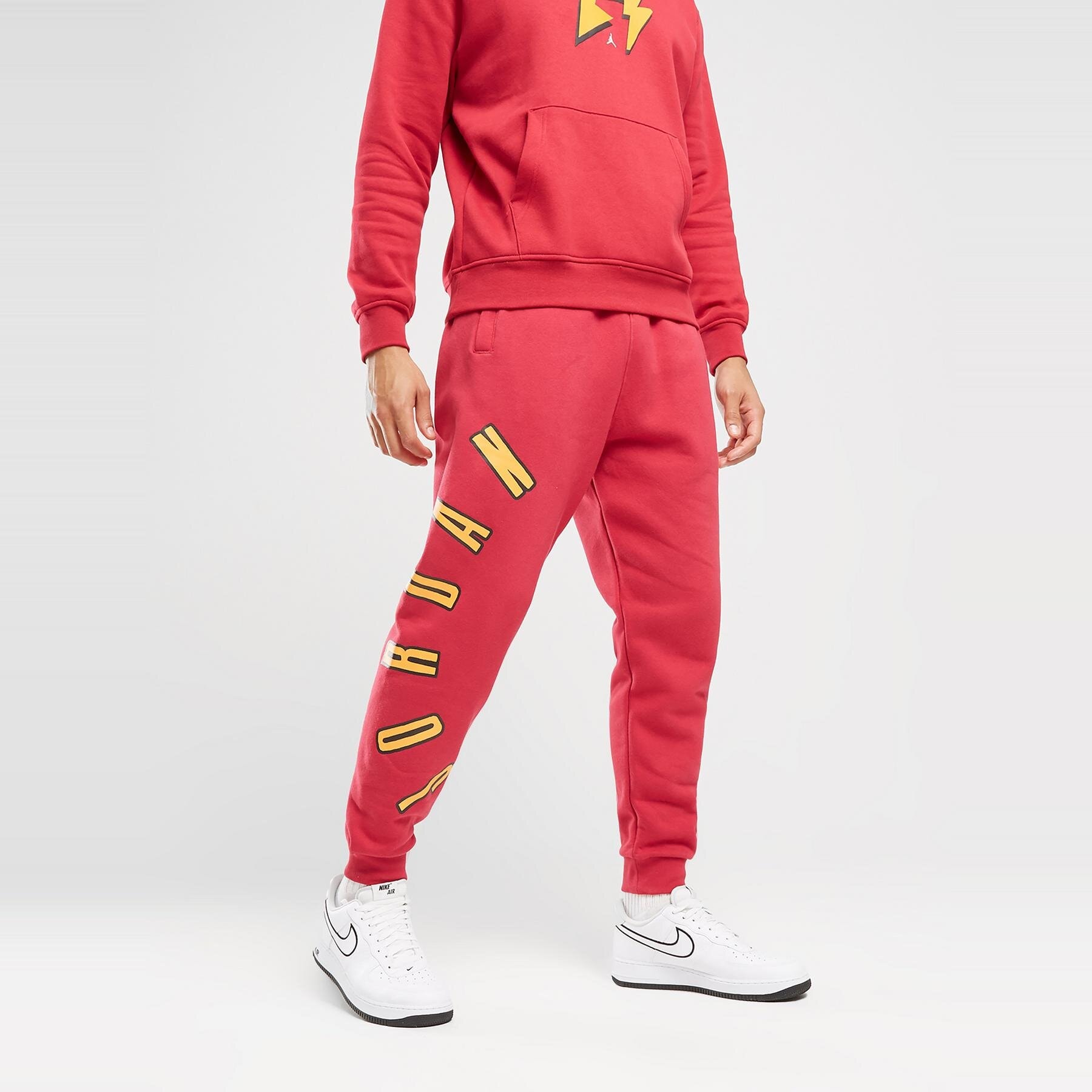 Bărbați pantaloni JORDAN PANTALONI  M J FLT MVP HBR FLC PANT FB7027-619 Roșu