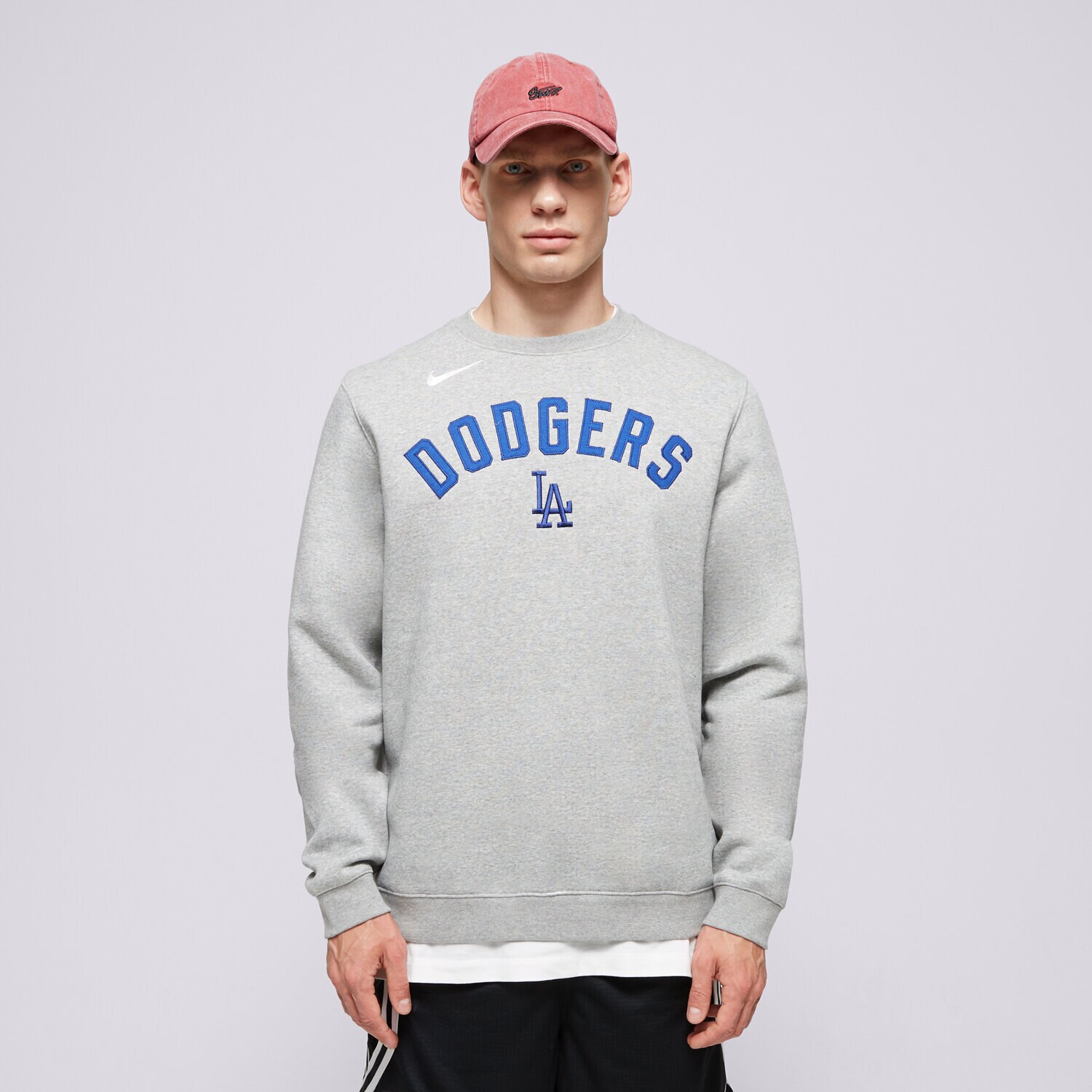 Bărbați bluză NIKE BLUZĂ MLB ANGELES DODGERS LOS NKPU-010P-LD-N9P Gri