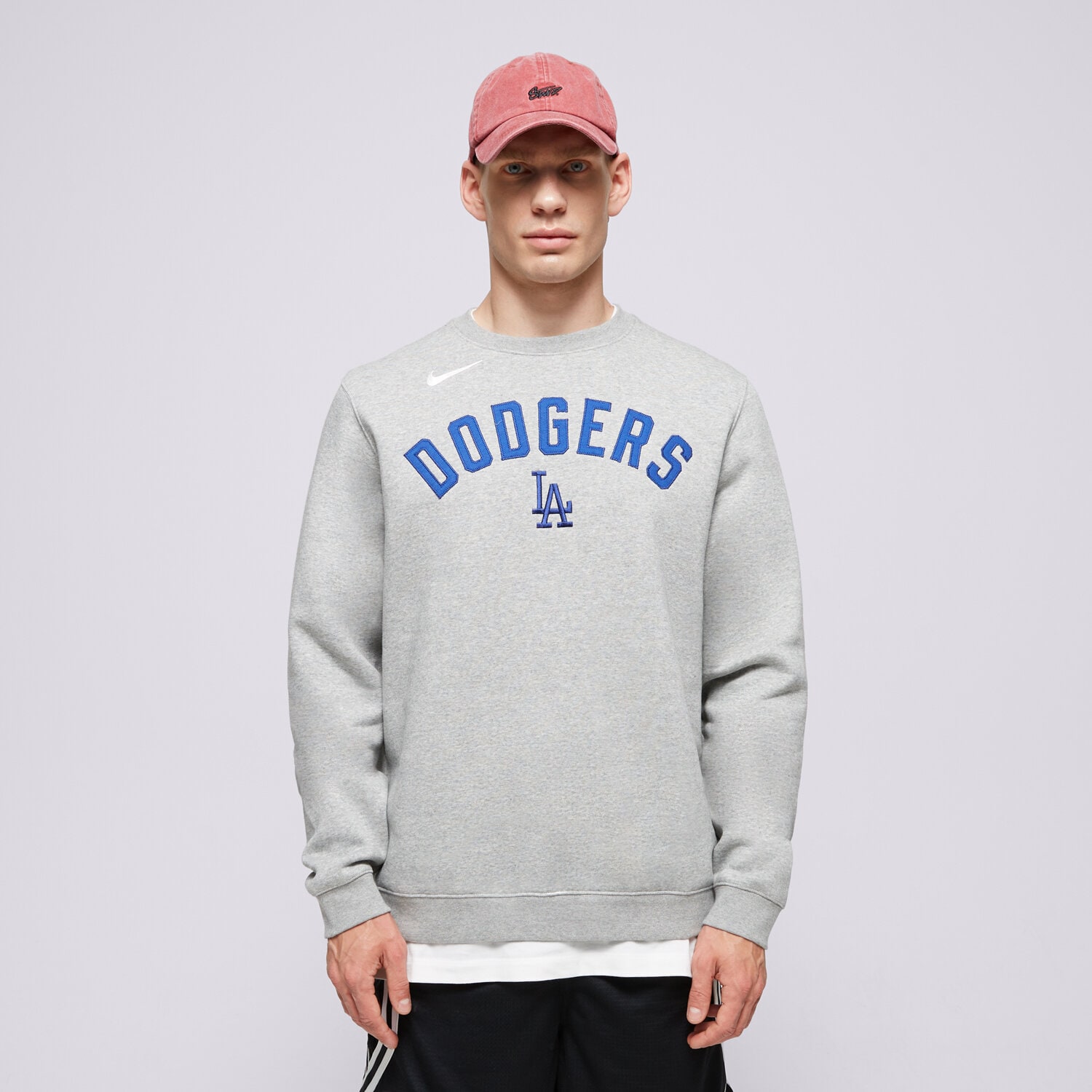 Bărbați bluză NIKE BLUZĂ MLB ANGELES DODGERS LOS NKPU-010P-LD-N9P Gri