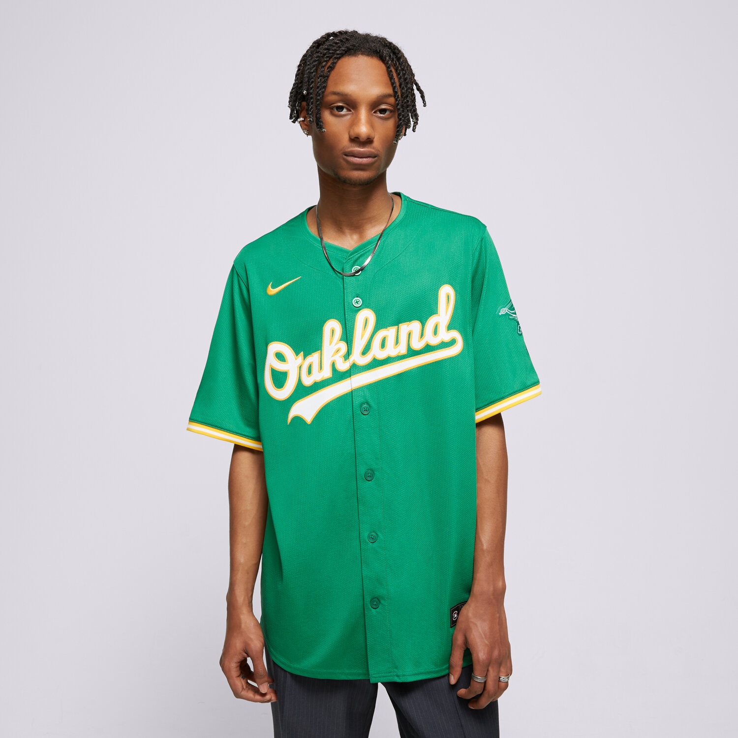 Bărbați tricou NIKE CĂMAșĂ OAKLAND ATHLETICS MLB T7LM-FZA1-FZ-L23 Verde