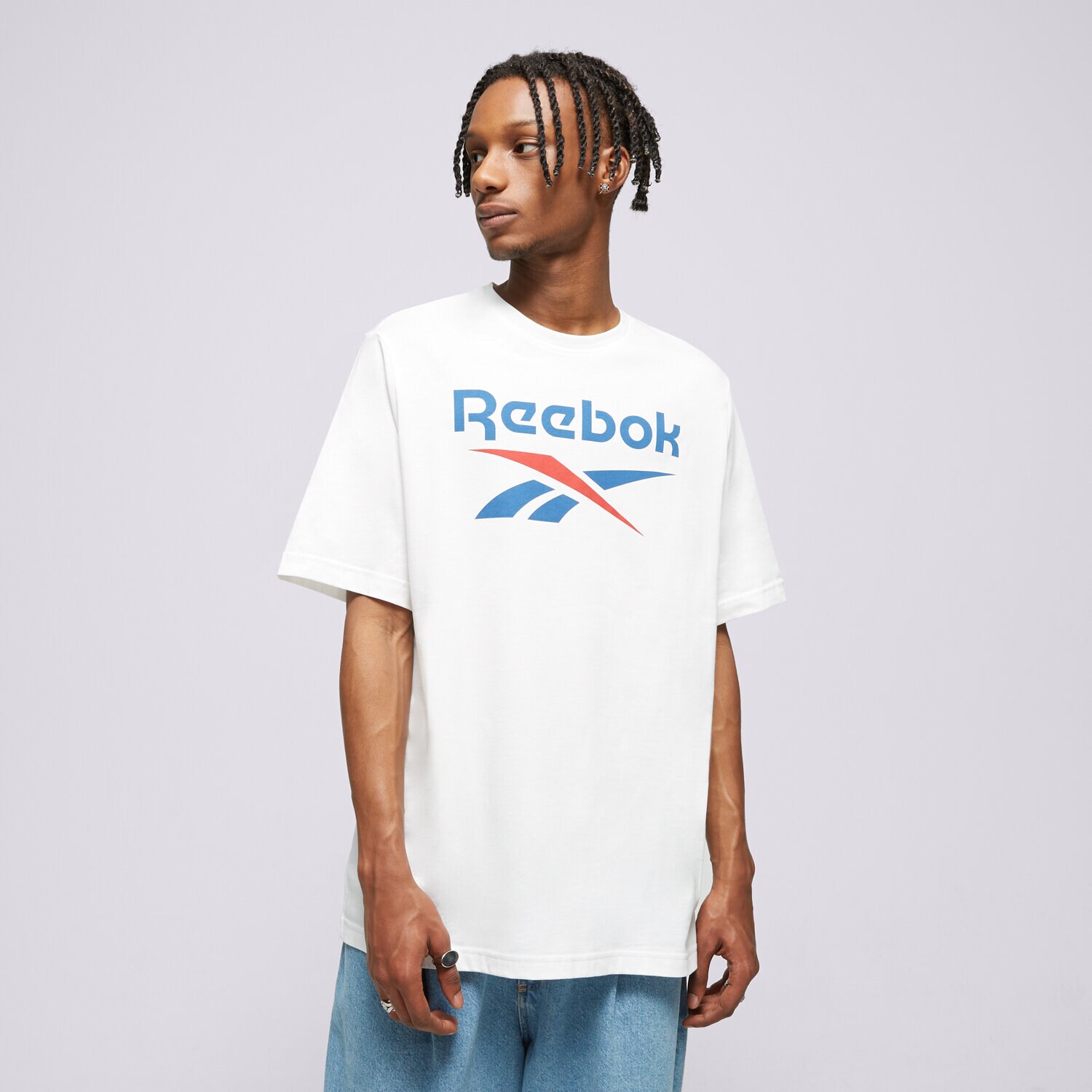 Bărbați tricou REEBOK TRICOU REEBOK IDENTITY BIG LOGO TEE 100071175 Alb