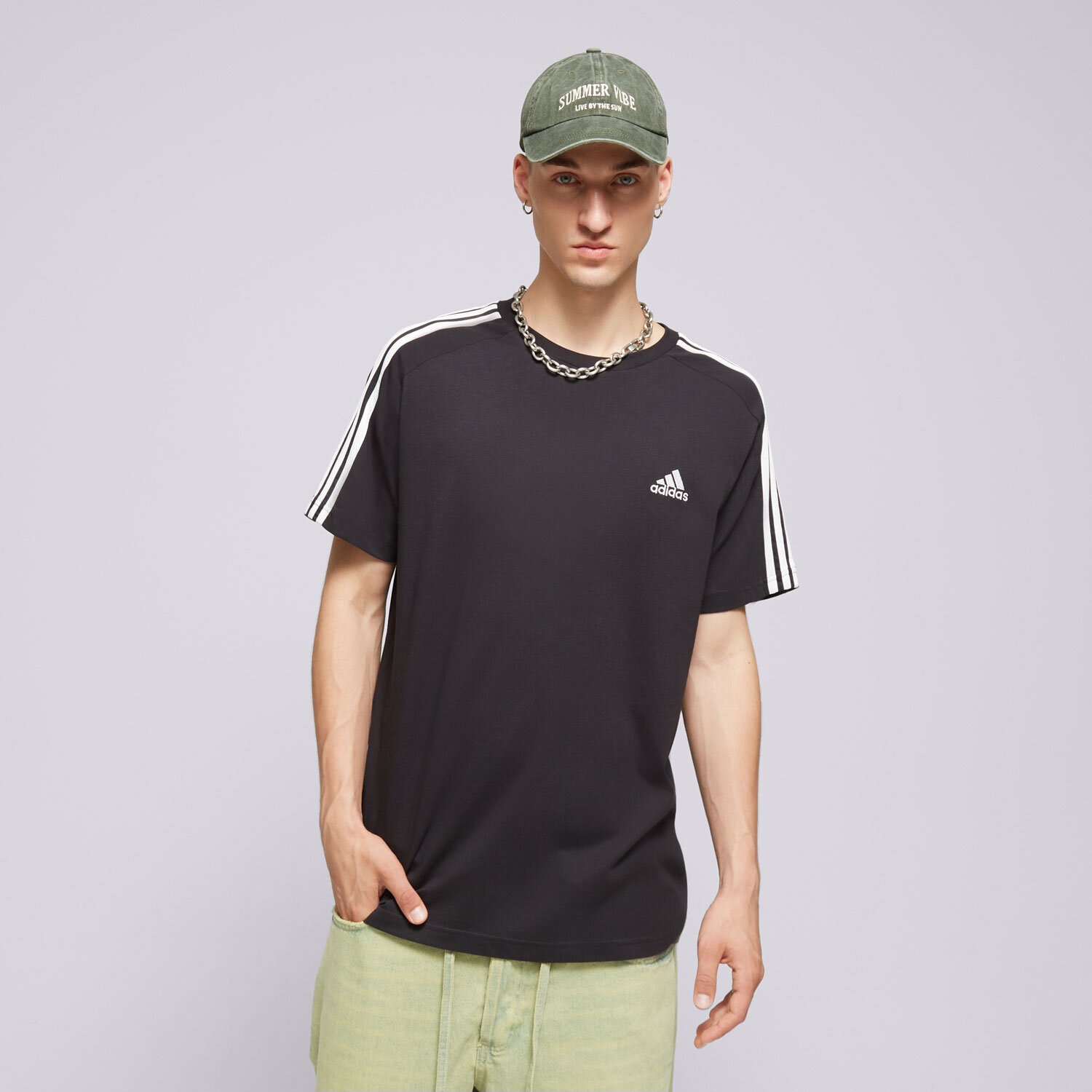 Bărbați tricou ADIDAS TRICOU M 3S SJ T IC9334 Negru