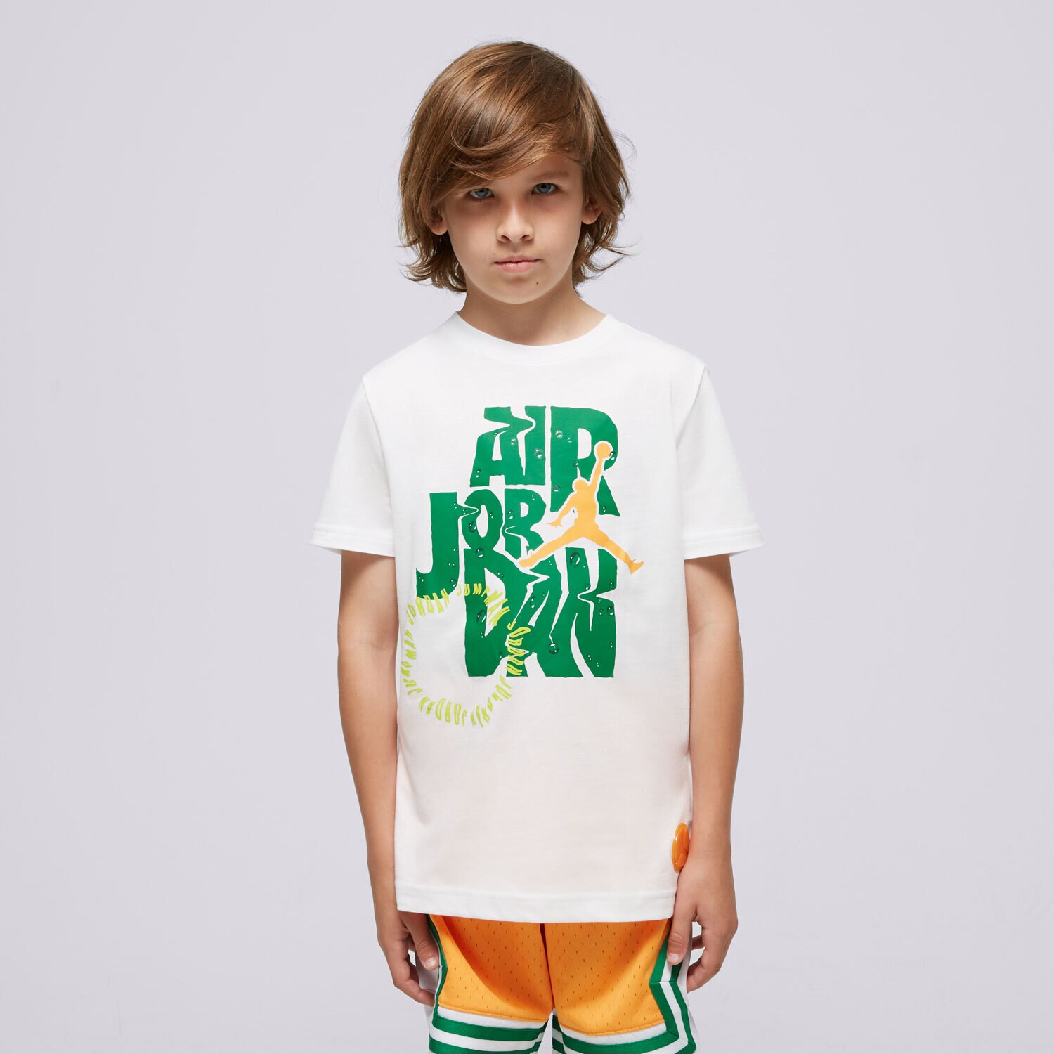 Copii tricou JORDAN TRICOU JDB FUEL UP COOL DOWN DROPS SS BOY 95D150-001 Alb
