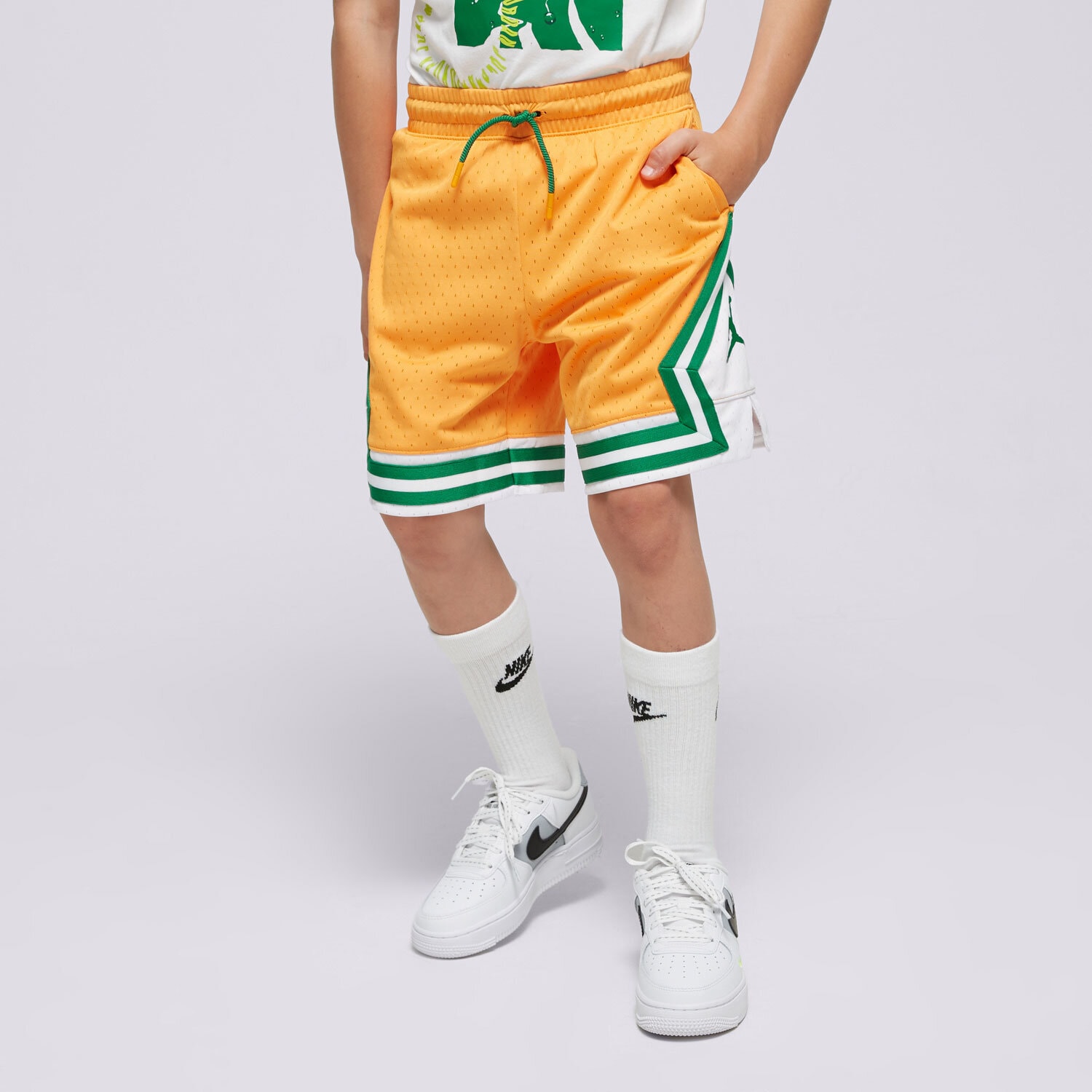 Pantaloni scurți și rochii pentru copii JORDAN PANTALONI SCURȚI JDN AIR DIAMOND SHORT BOY 95B136-N67 Portocaliu