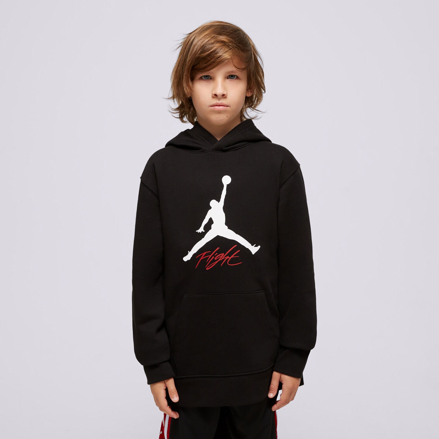 Copii bluză JORDAN BLUZĂ CU GLUGĂ MJ BASELINE PO HOODIE BOY 95C784-023 Negru