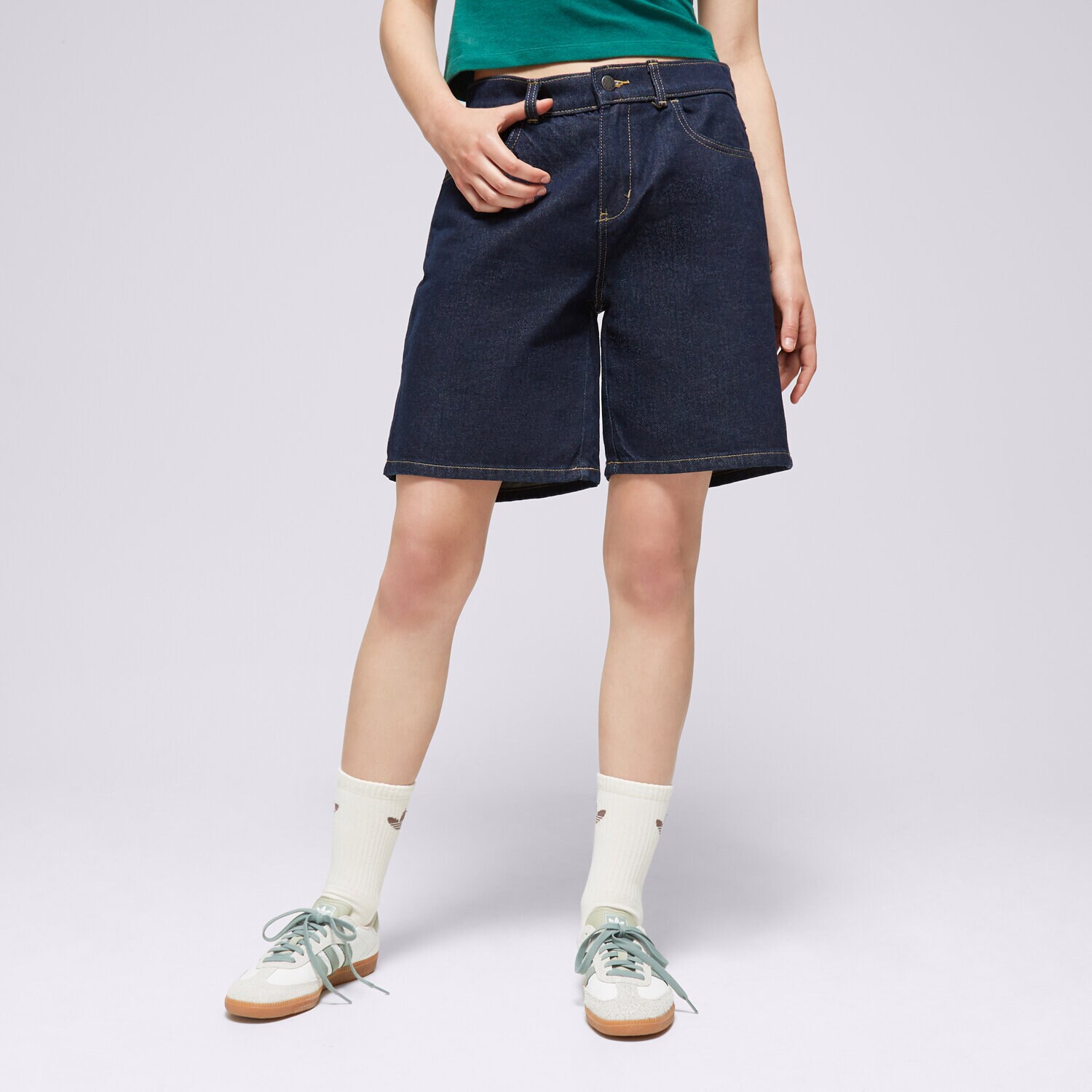 Femei pantaloni scurți DICKIES PANTALONI SCURȚI HERNDON SHORT W DK0A4YSGRIN1 Bleumarin
