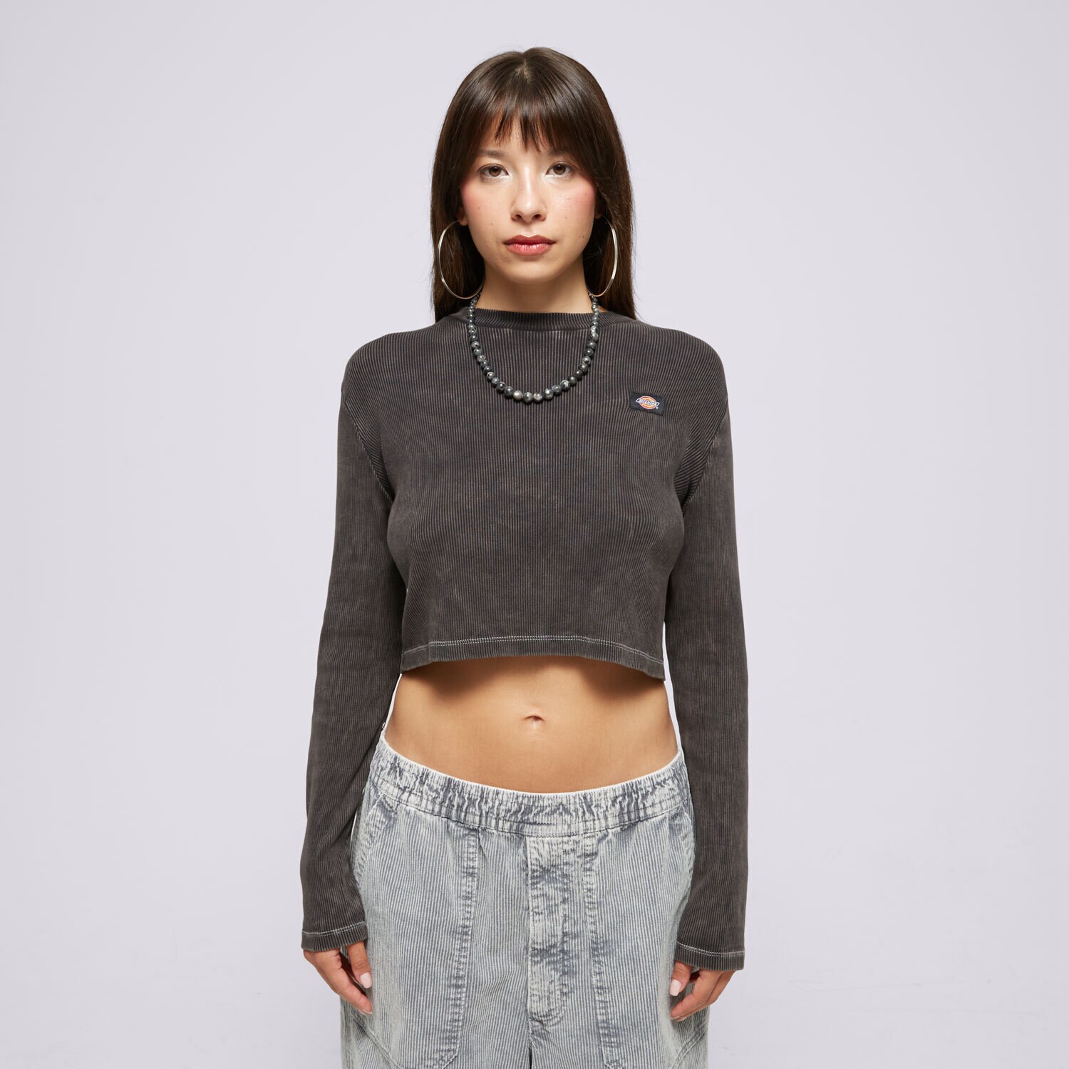 Femei tricou DICKIES TRICOU NEWINGTON TEE LS W DK0A4YYQH86 Negru