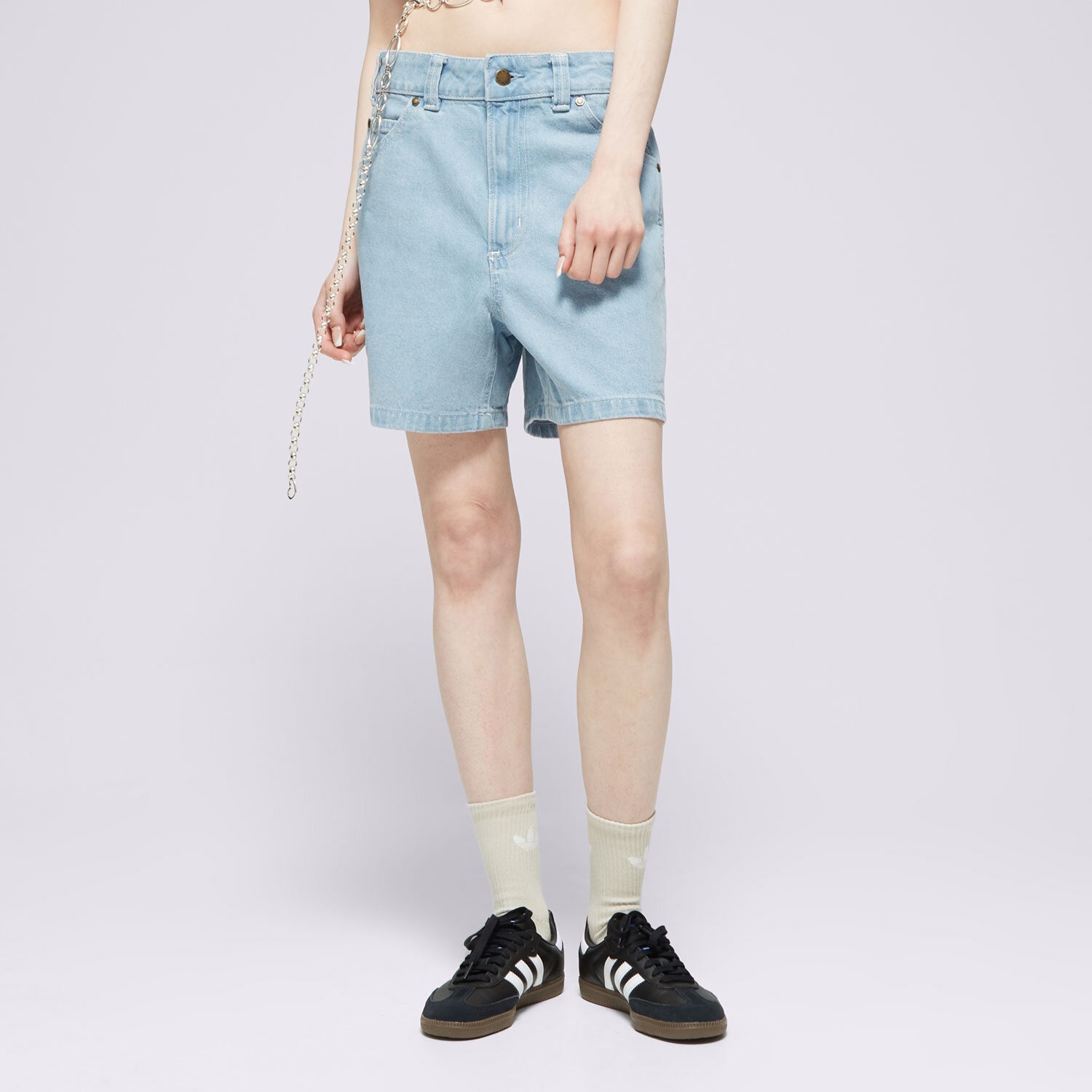 Femei pantaloni scurți DICKIES PANTALONI SCURȚI DENIM SHORT W CLASSIC DK0A4Y88C151 Albastru