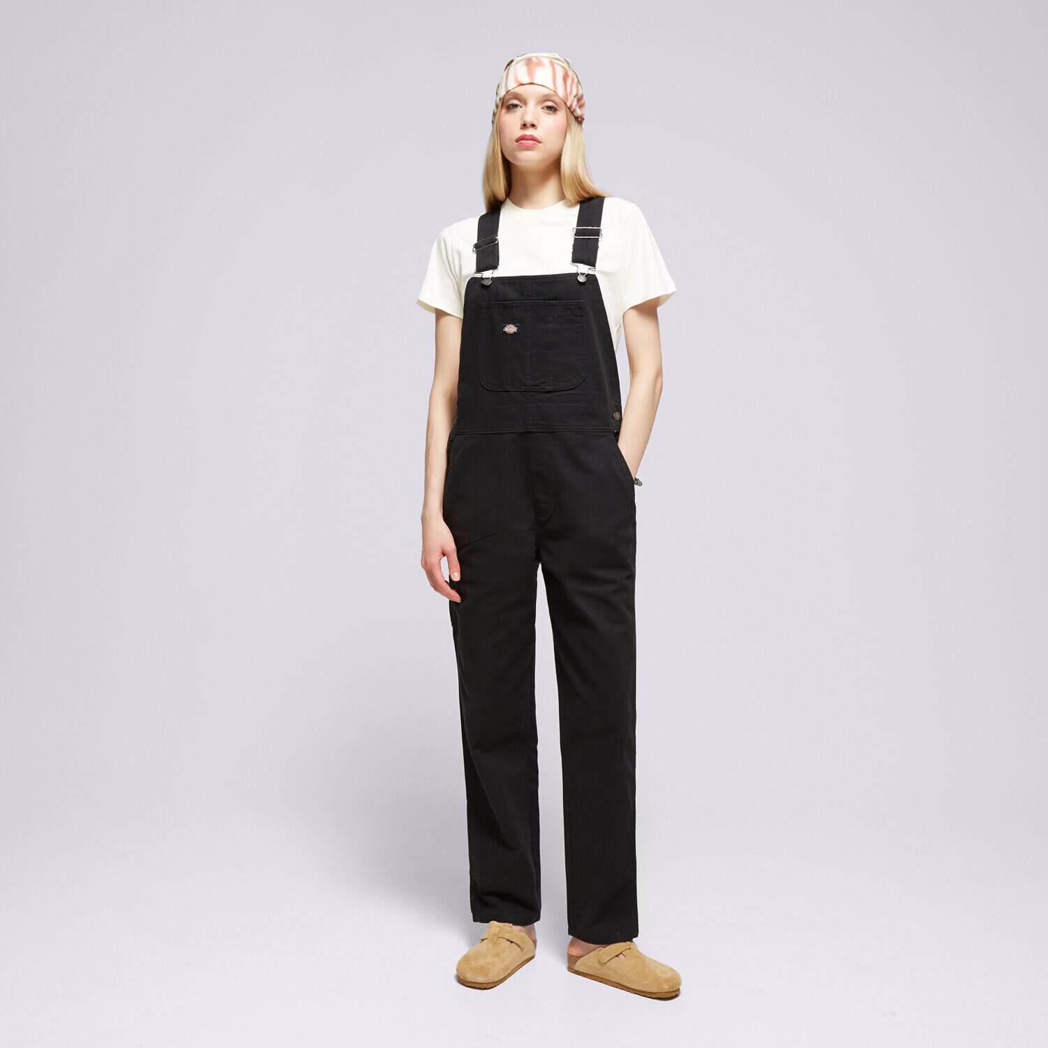 Femei pantaloni DICKIES PANTALONI  DUCK CANVAS CLASSIC BIB W DK0A4XM1C401 Negru