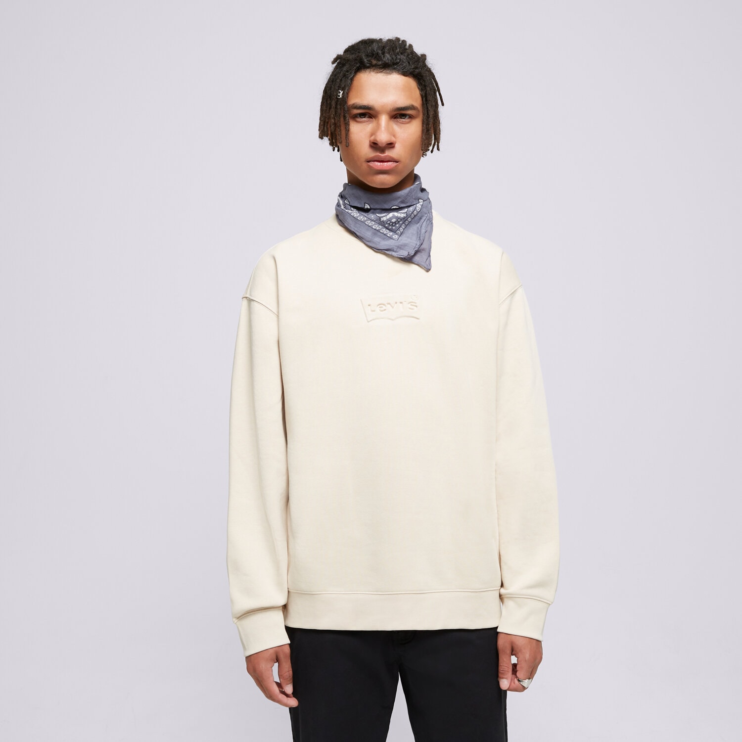 Bărbați bluză LEVI'S BLUZĂ RELAXD GRAPHIC CREW NEUTRALS 38712-0239 Bej