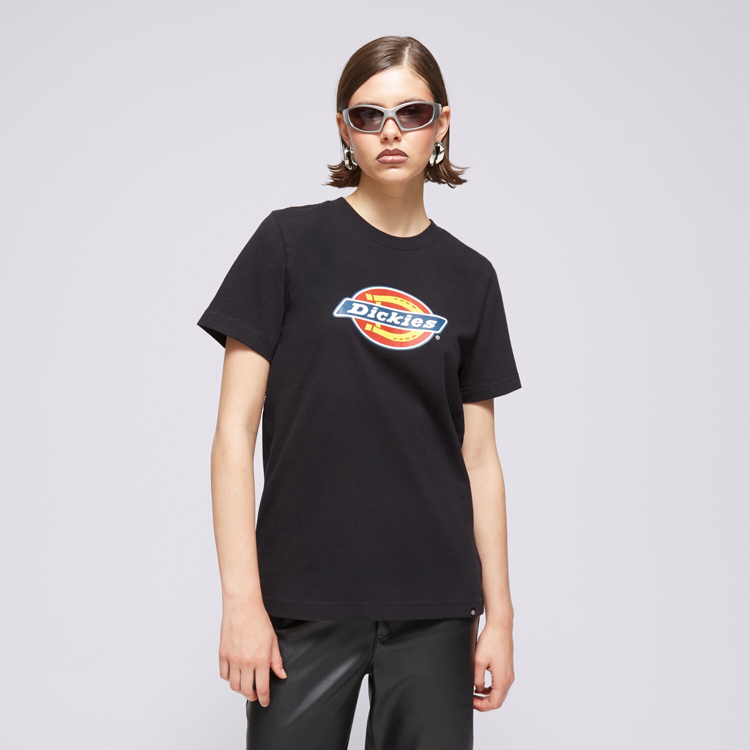 Femei tricou DICKIES TRICOU S/S TRI-COLOR LOGO TEE DK0A4YDVBLK Negru