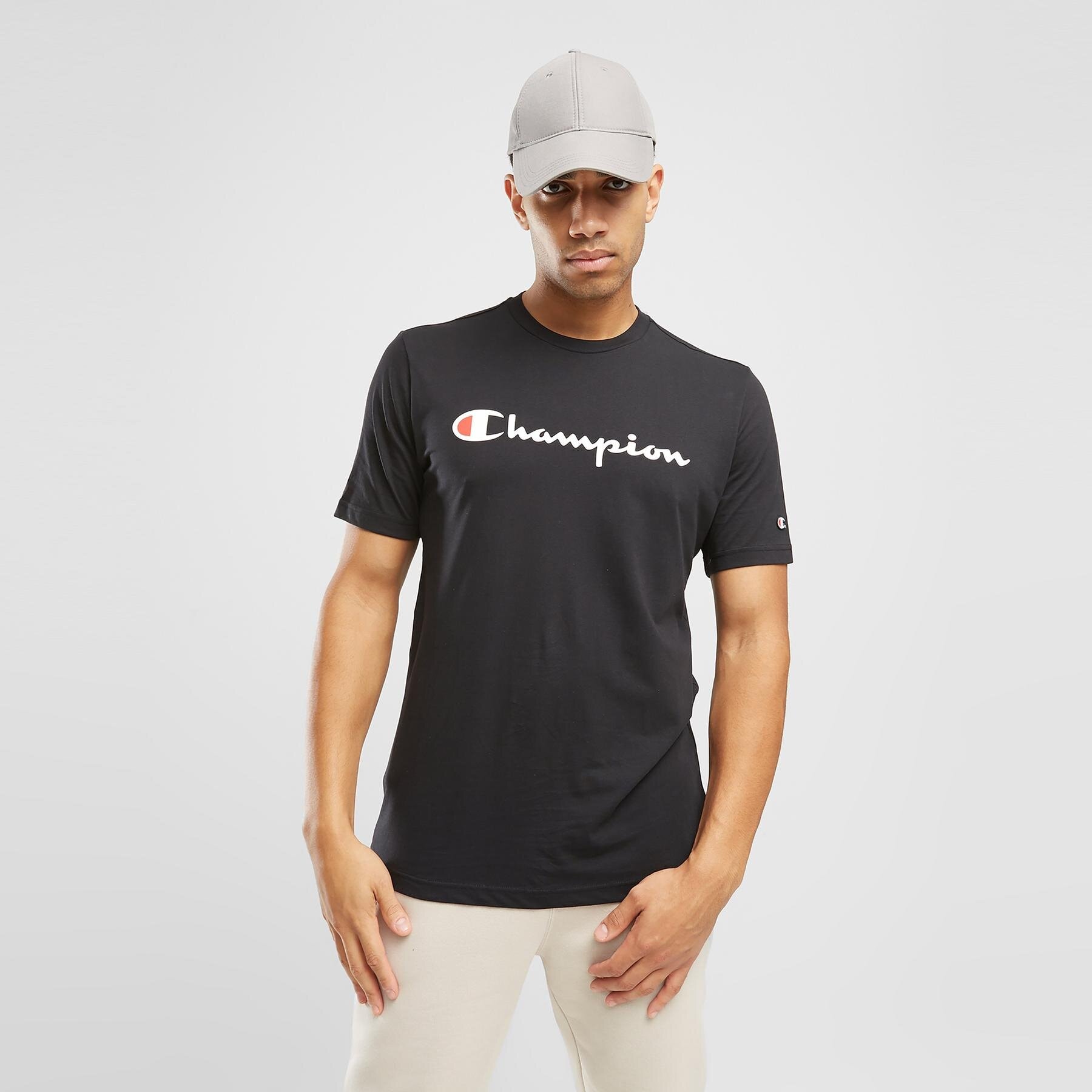 Bărbați tricou CHAMPION TRICOU CREWNECK TRICOU 219206KK001 Negru