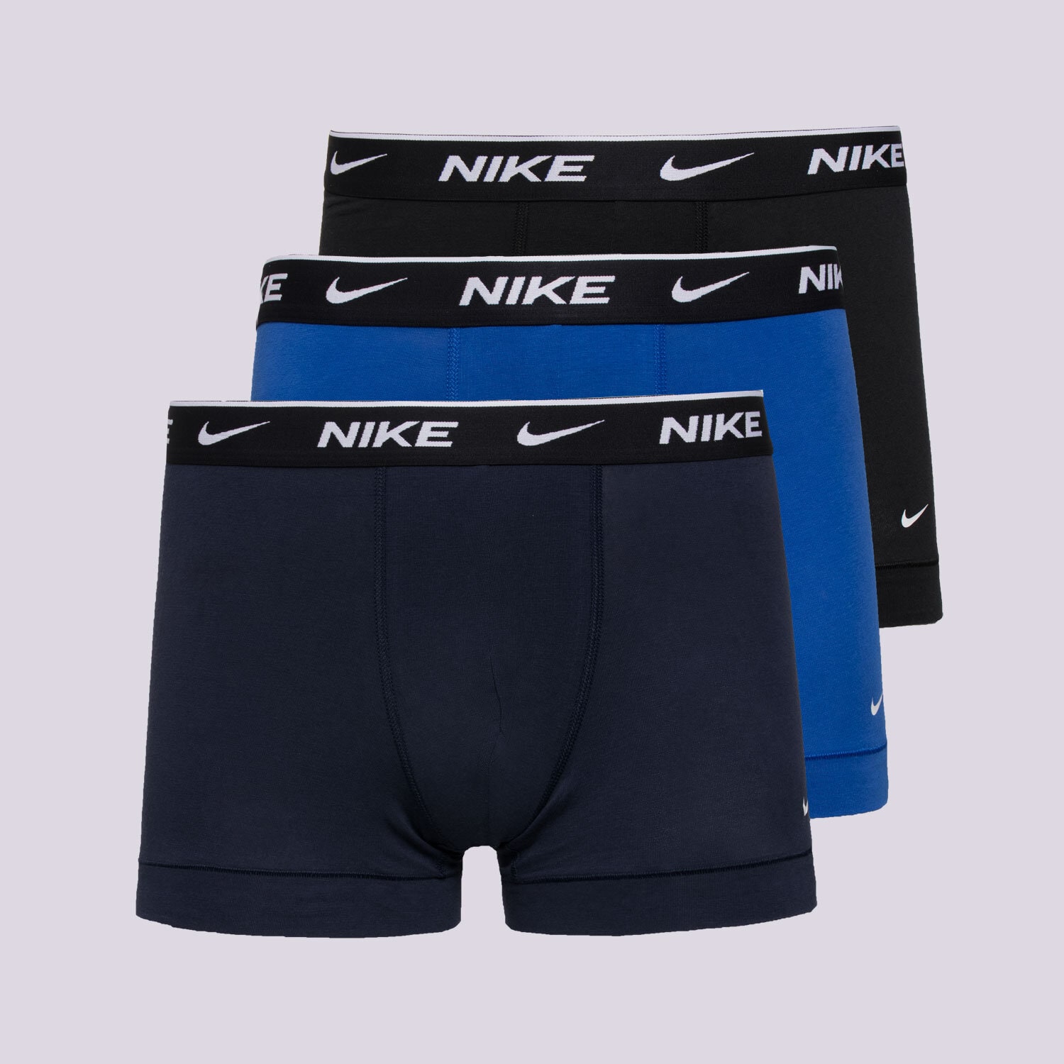 Bărbați lenjerie, boxeri NIKE BOXERI NIKE 3 PACK TRUNKS 0000KE10089J1 Mulicolor