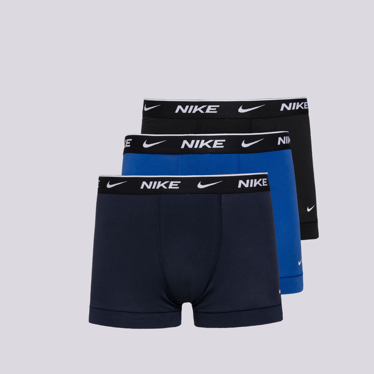 Bărbați lenjerie, boxeri NIKE BOXERI NIKE 3 PACK TRUNKS 0000KE10089J1 Mulicolor