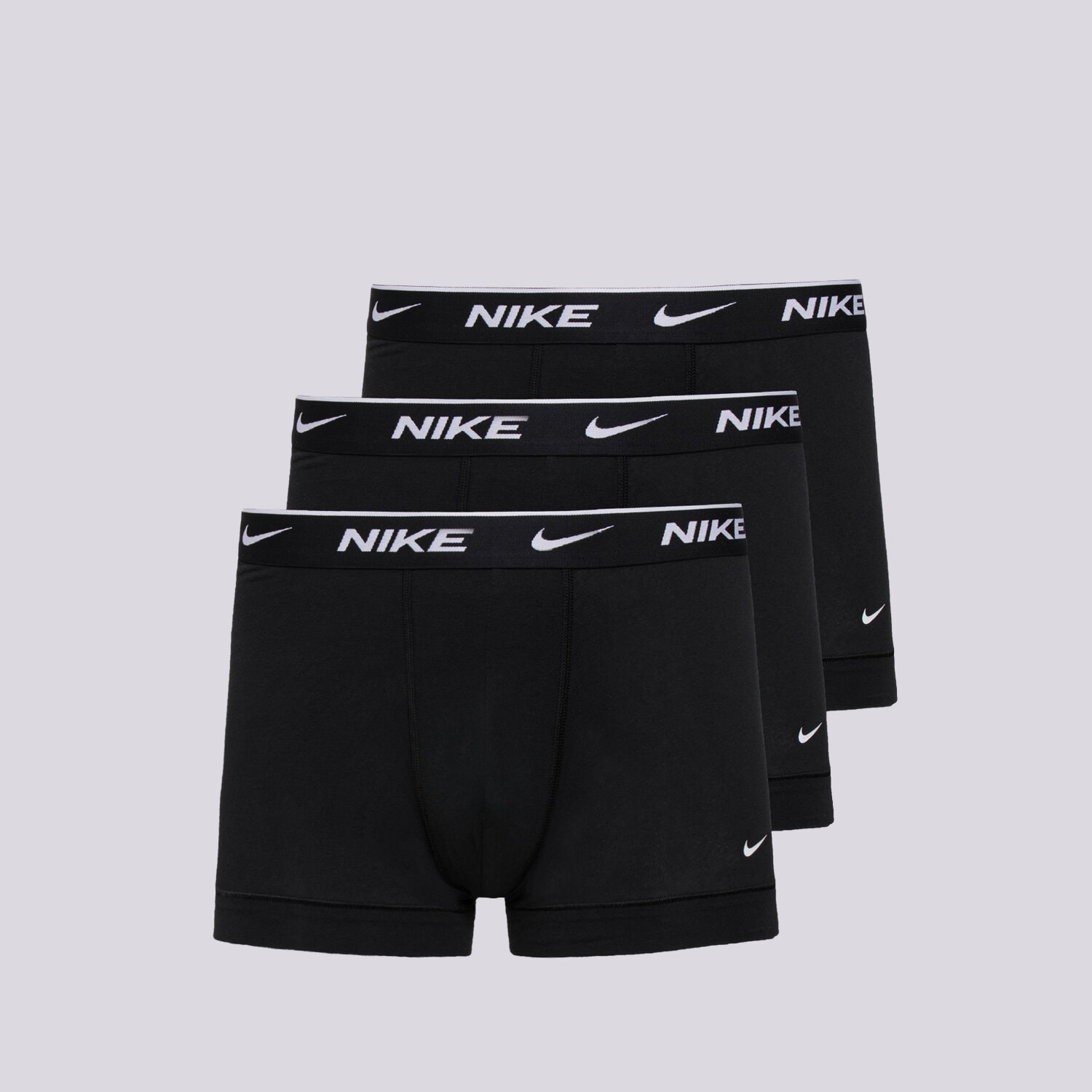 Bărbați lenjerie, boxeri NIKE 3 PACK TRUNKS  0000KE1008UB1 Negru
