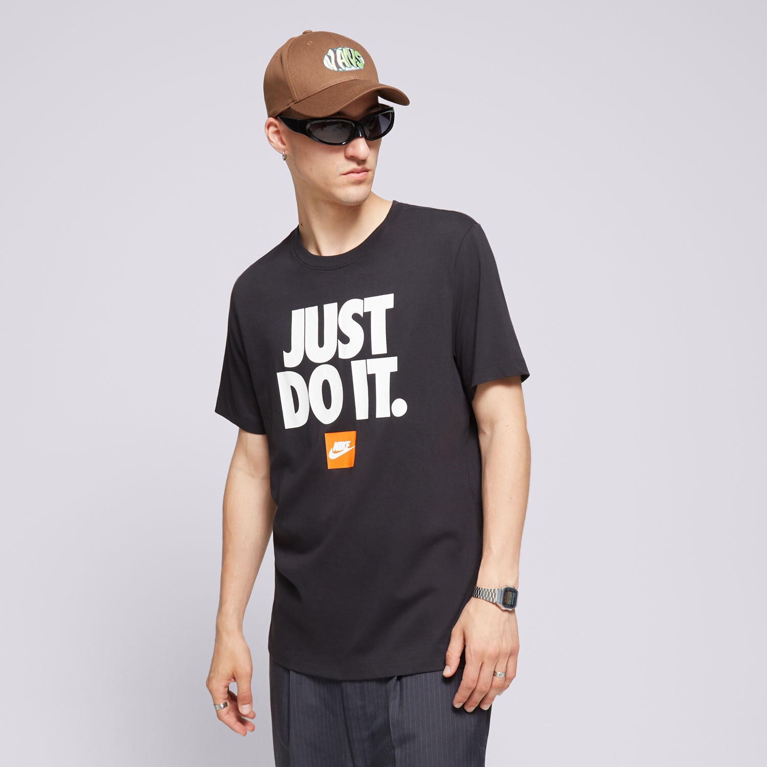 Bărbați tricou NIKE TRICOU M NSW TEE FRAN JDI VERBIAGE DZ2989-010 Negru