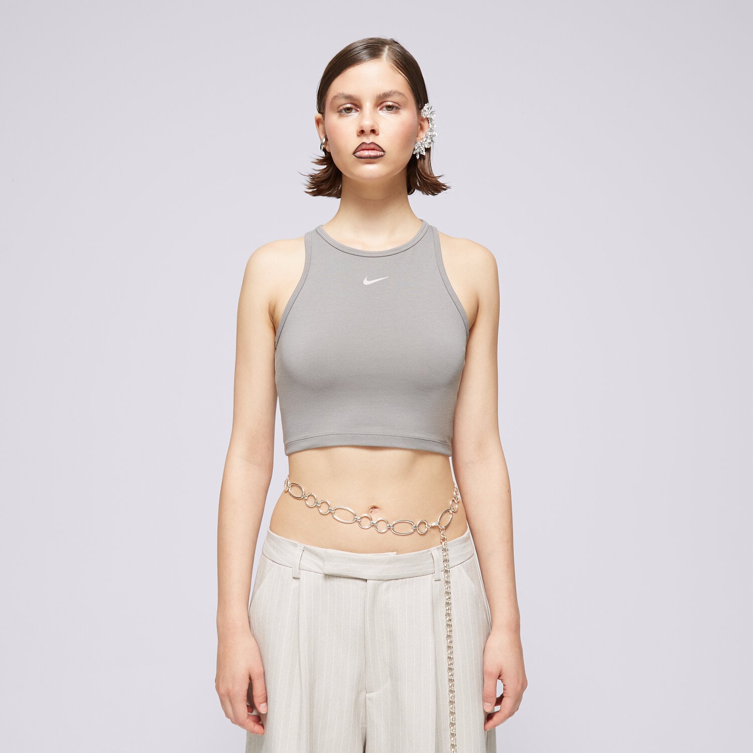 Femei tricou NIKE TOP W NSW MAIOU TOP GLS HF5530-029 Gri