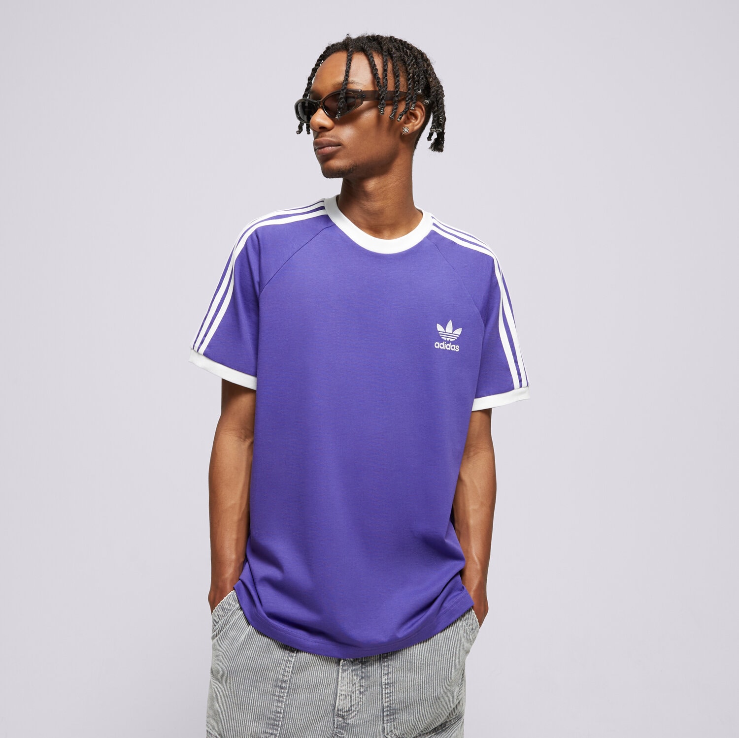 Bărbați tricou ADIDAS TRICOU 3-STRIPES TEE IM9394 Violet