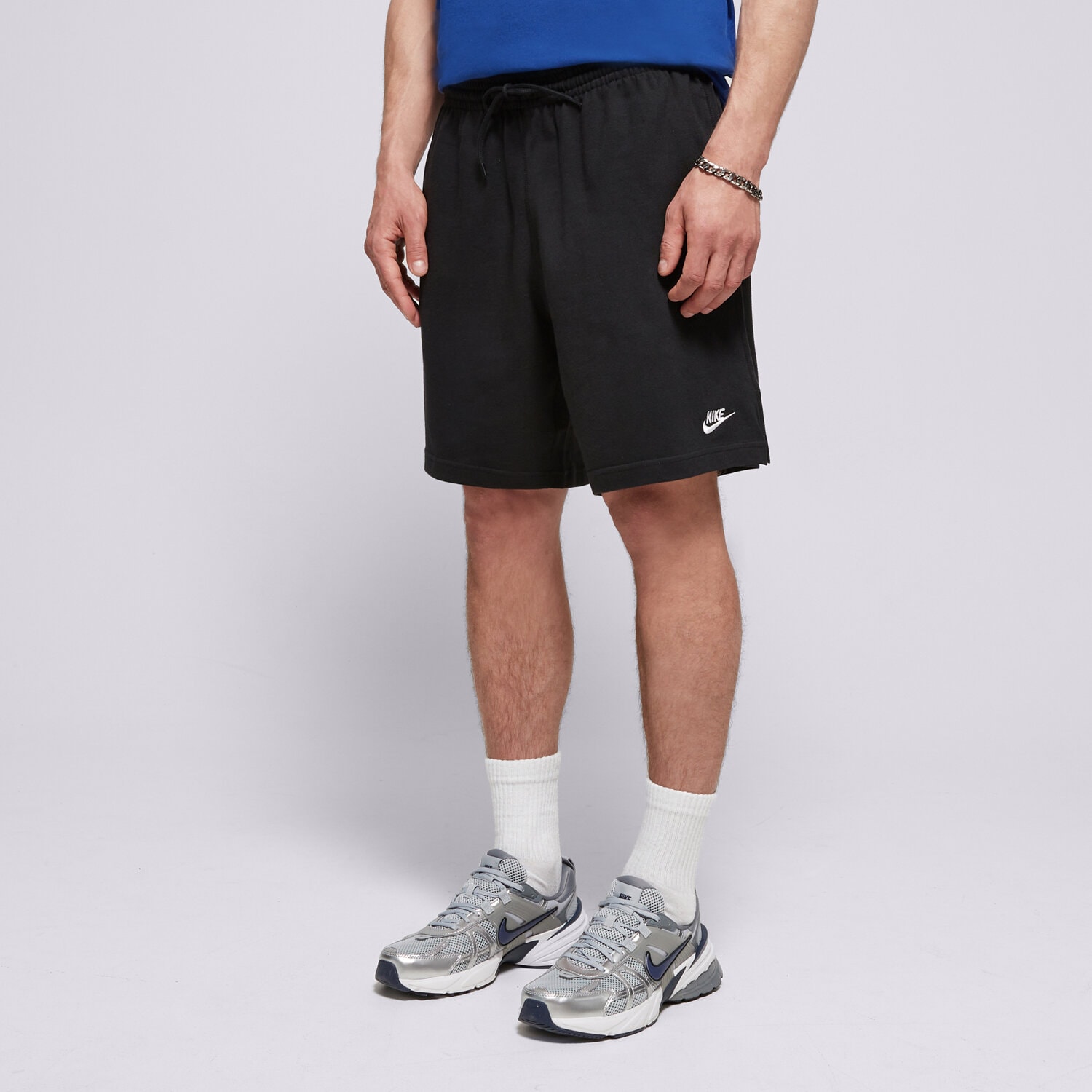 Femei pantaloni scurți NIKE PANTALONI SCURȚI M NK CLUB KNIT SHORT FQ4359-010 Negru