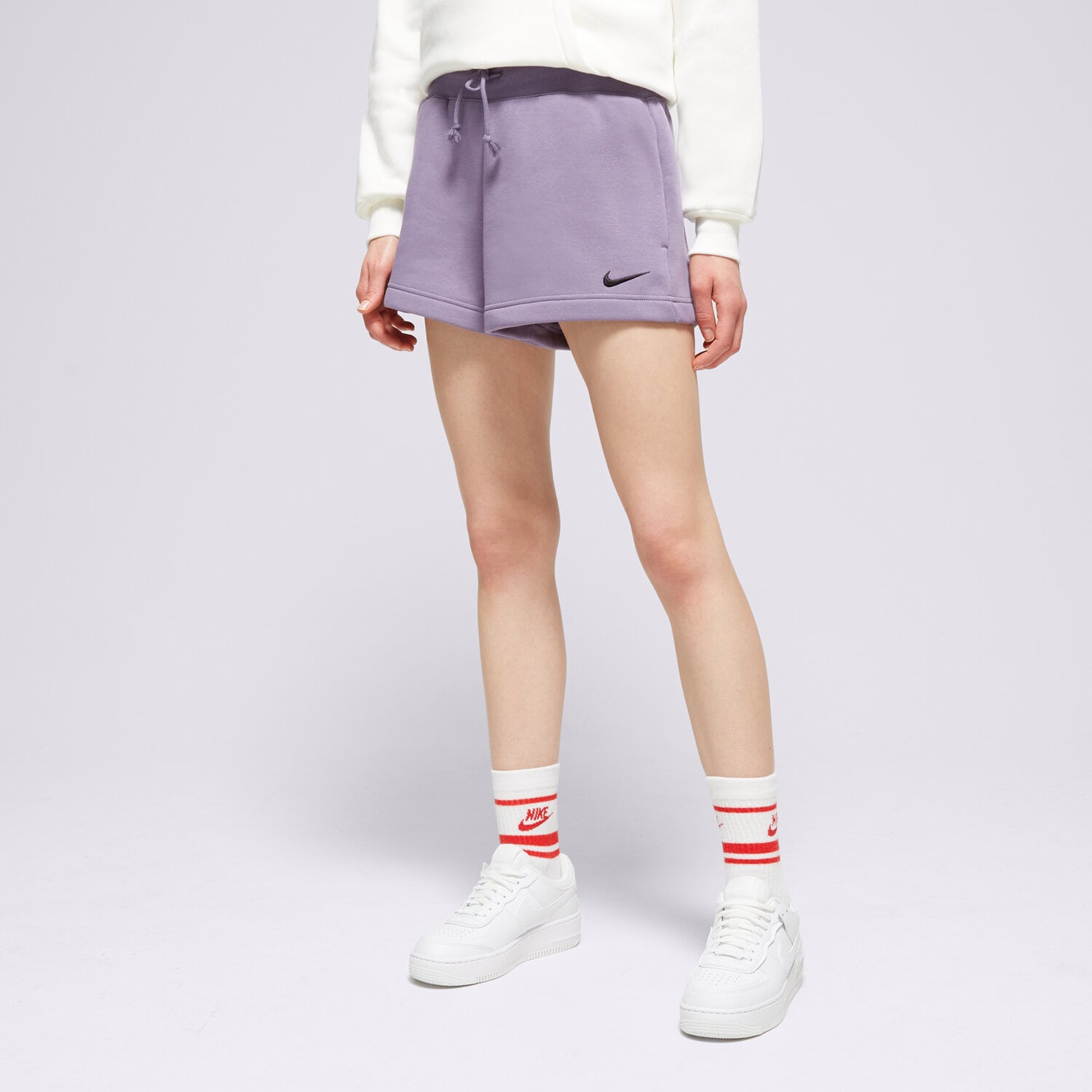 Femei pantaloni scurți NIKE PANTALONI SCURȚI W NSW PHNX FLC HR SHORT FD1409-509 Gri