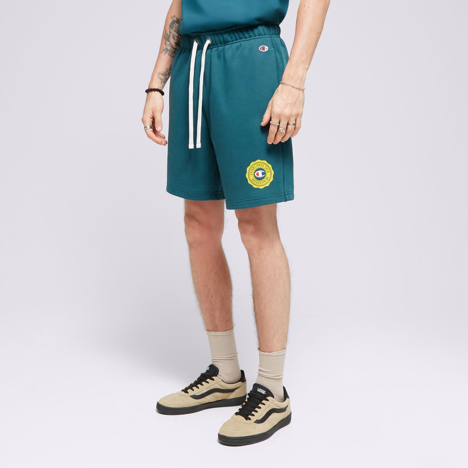 Femei pantaloni scurți CHAMPION PANTALONI SCURȚI BERMUDA 219850GS549 Verde