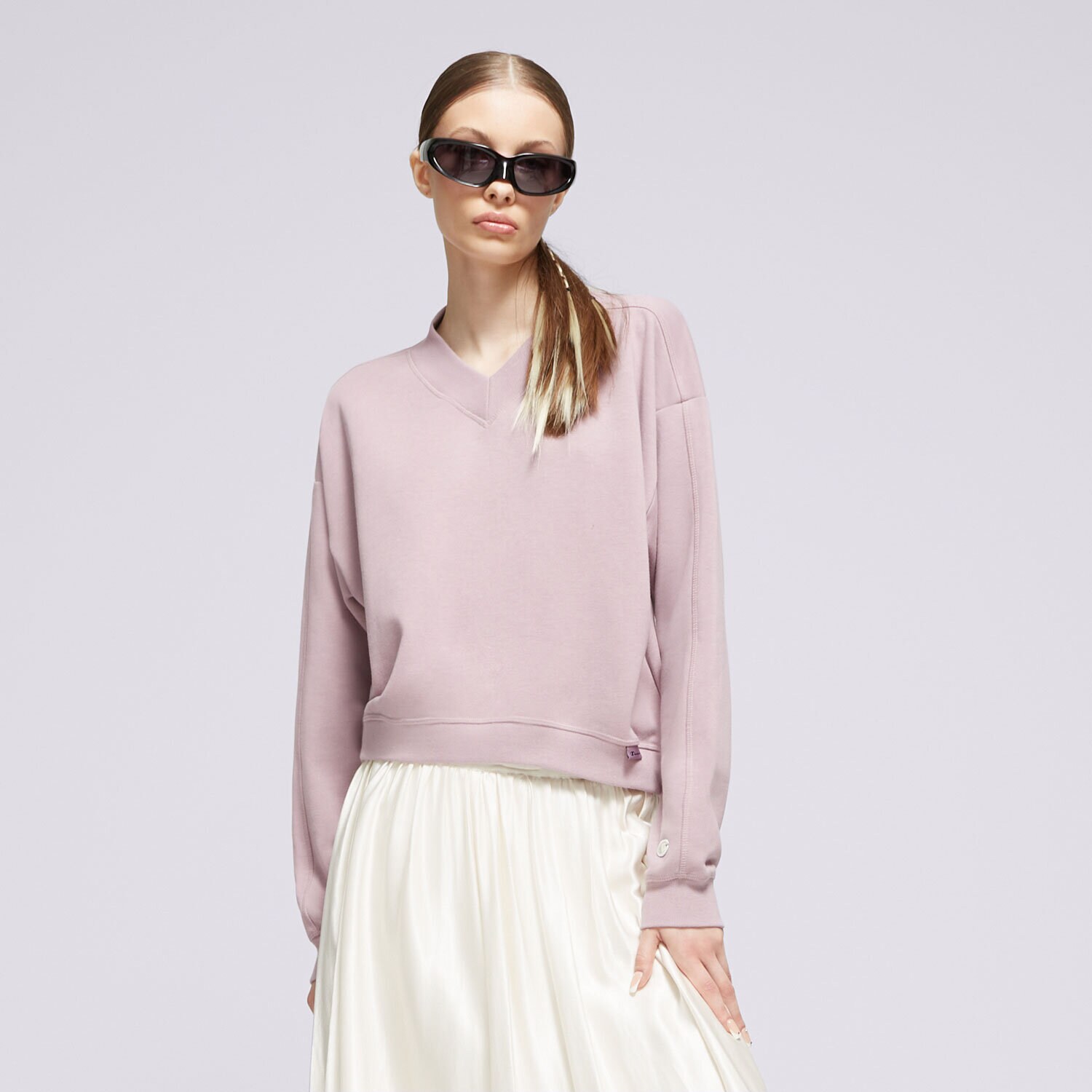 Femei bluză CHAMPION BLUZĂ CREWNECK CROPTOP ECO FUTURE E10007PS162 Violet