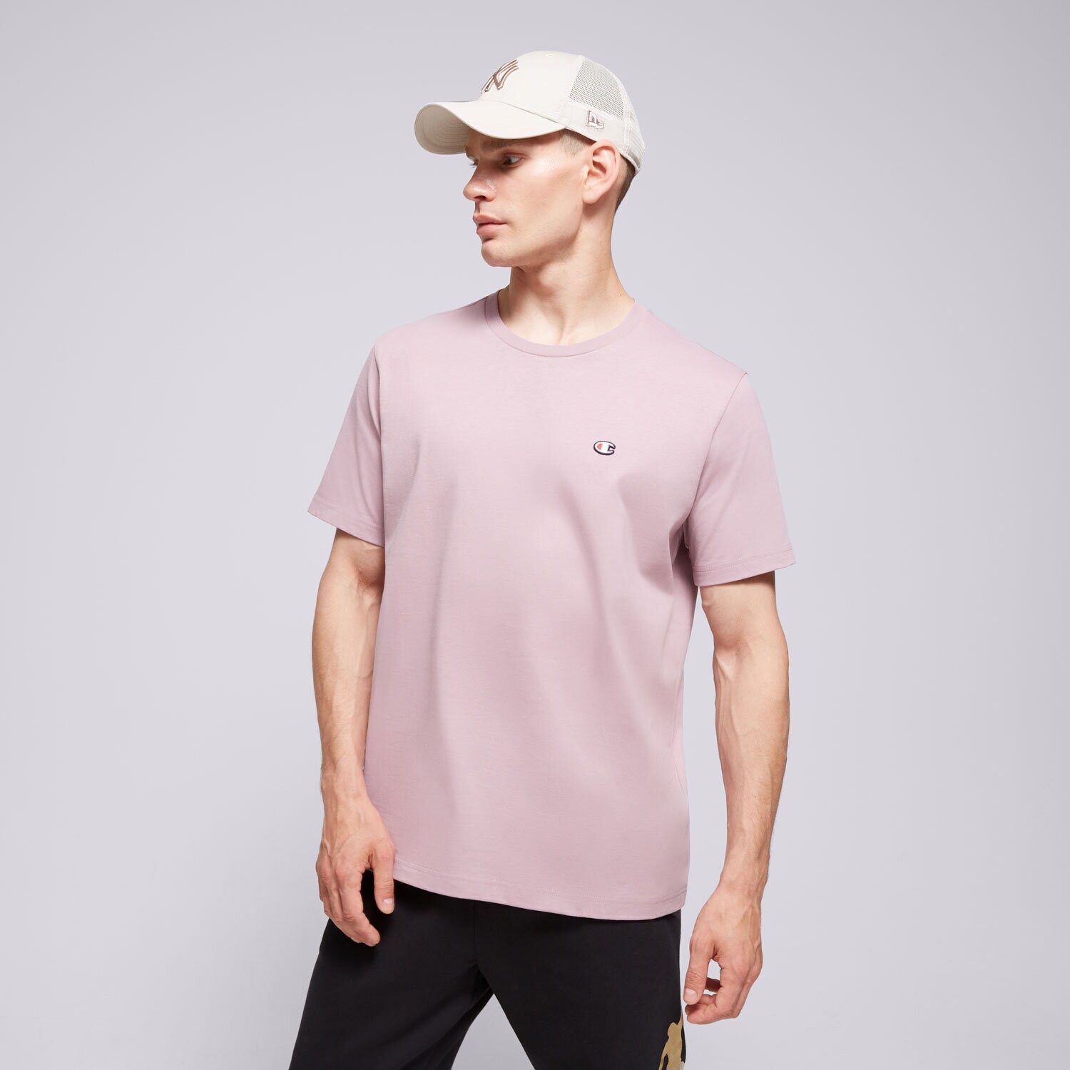 Bărbați tricou CHAMPION TRICOU CREWNECK TEE 220453PS162 Bordo