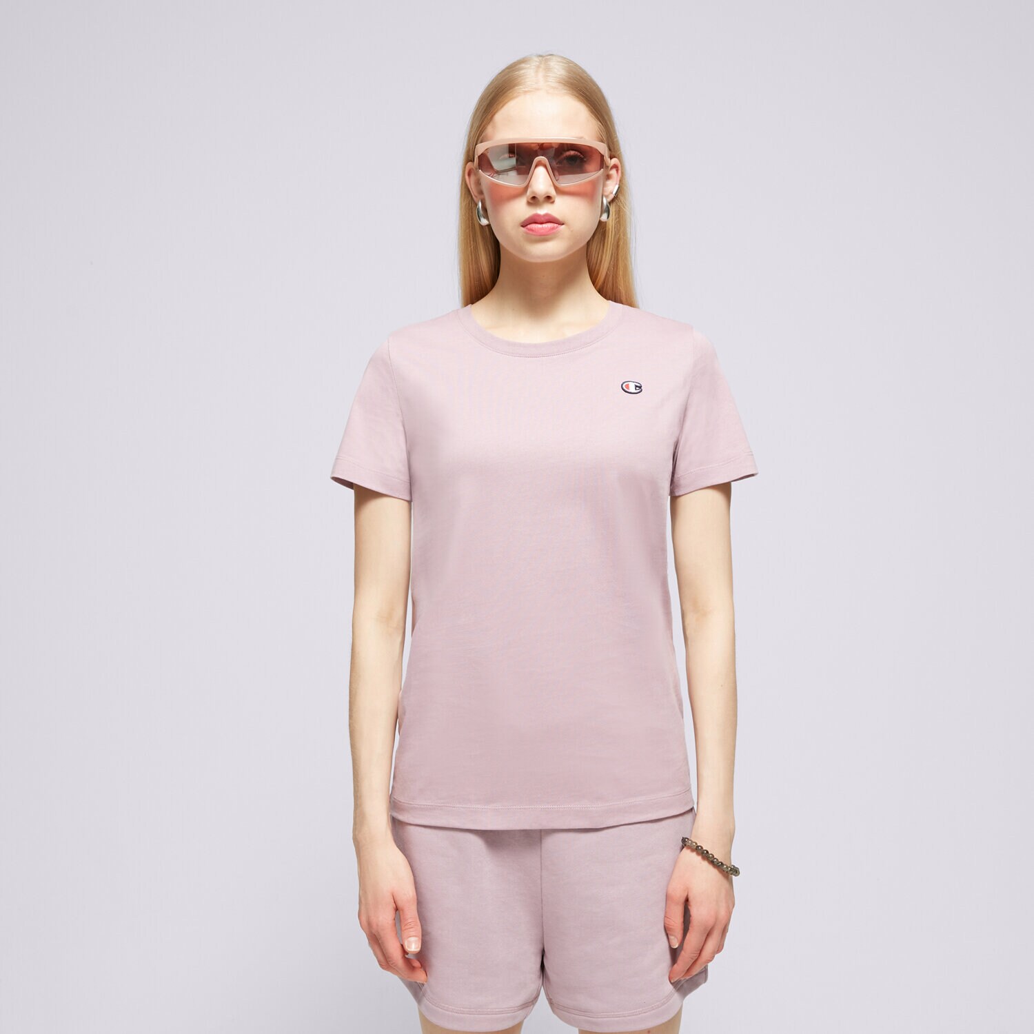Femei tricou CHAMPION TRICOU CREWNECK TEE 117648PS162 Violet