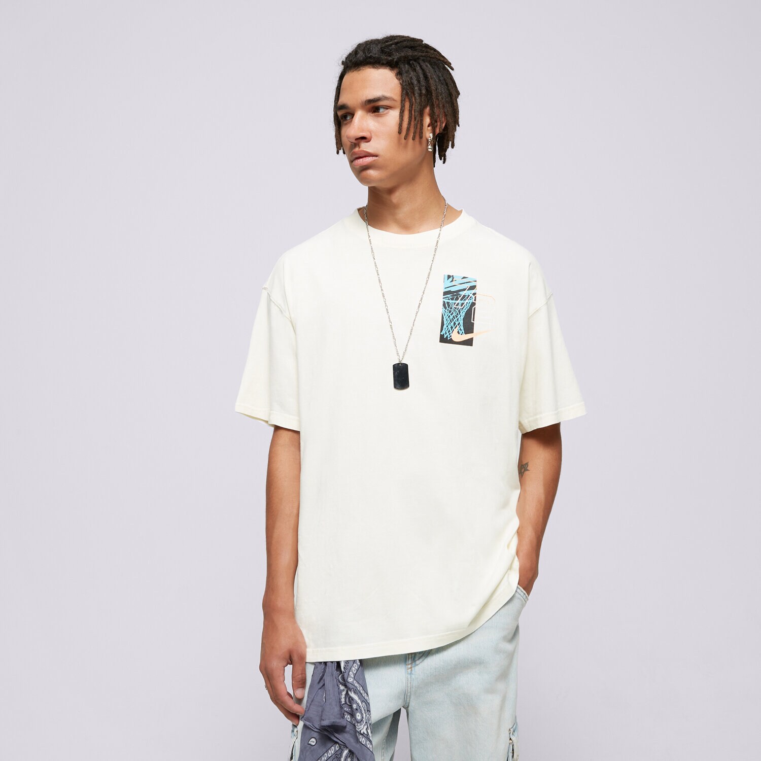 Bărbați tricou NIKE TRICOU M NK TEE M90 OC DNA NBA FZ8093-113 Bej