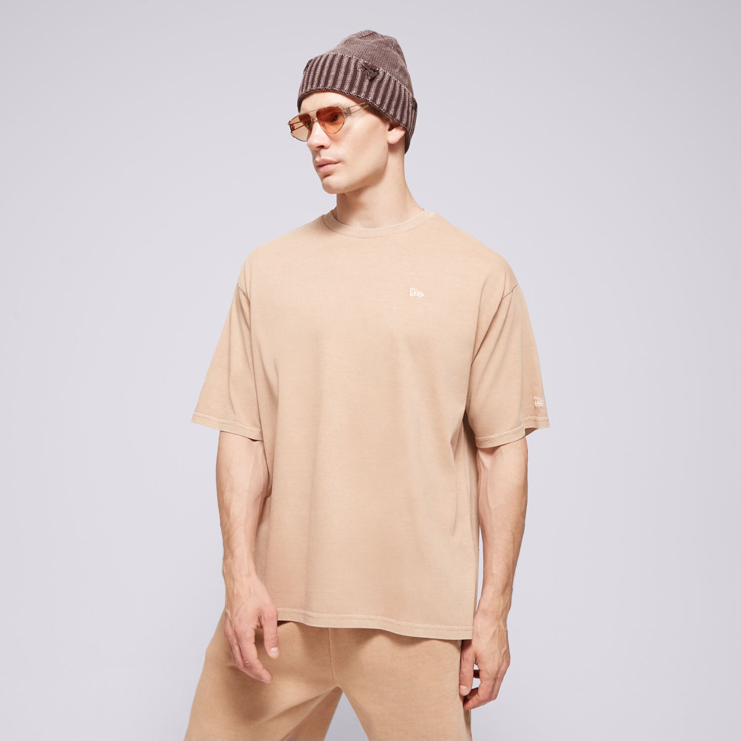 Bărbați tricou NEW ERA TRICOU NE WASHED OS NONE 60502670 Maro