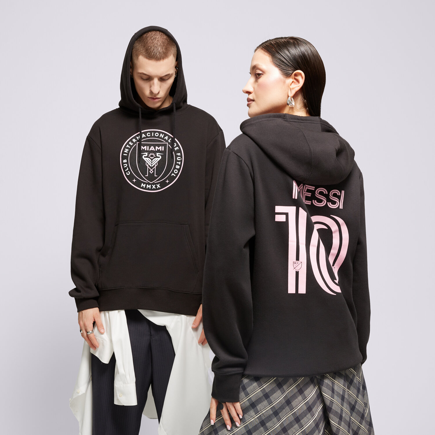 Bărbați bluză FANATICS BLUZĂ CU GLUGĂ MLS AUTHENTIC STACK NAME AND NUMBER  1311M-BLK-5LM-KT2MLS Negru