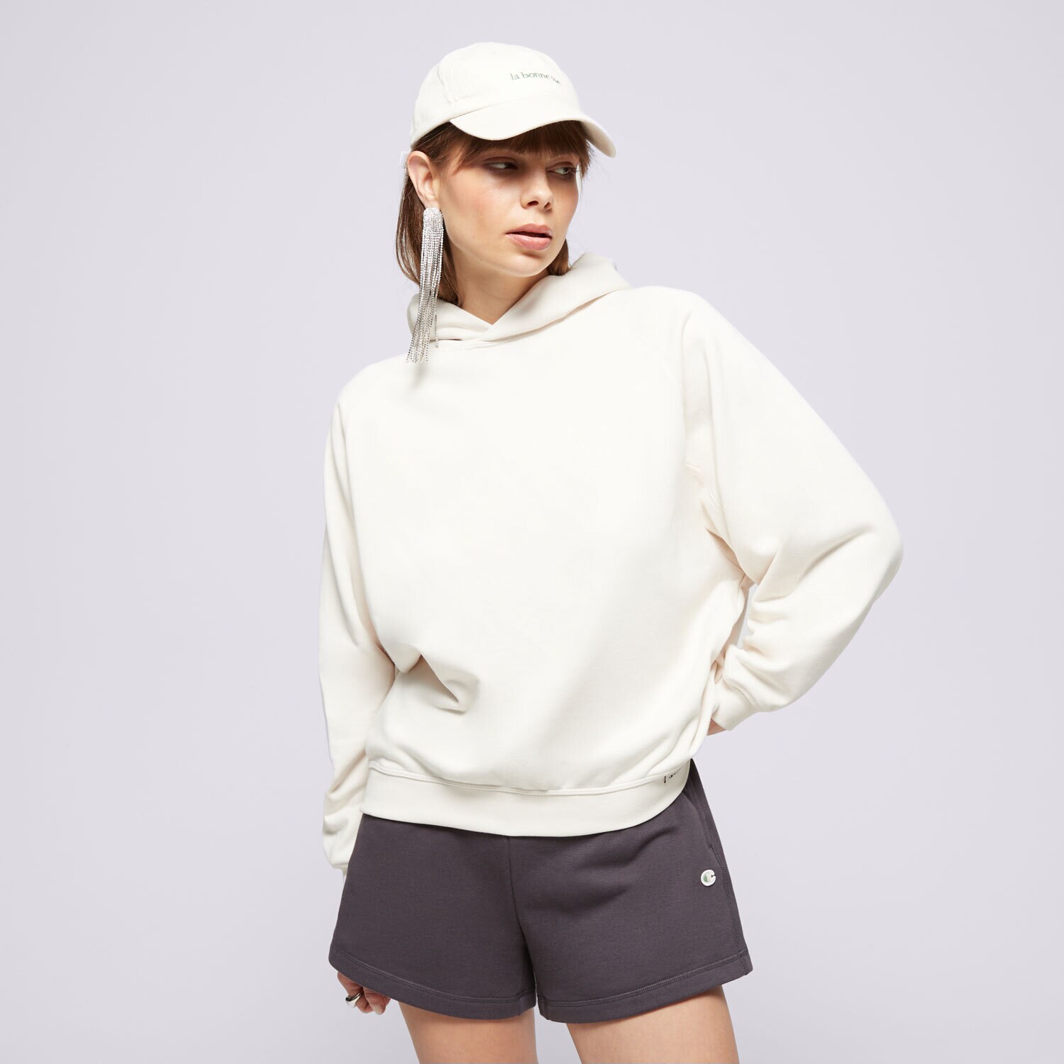 Femei bluză CHAMPION BLUZĂ HANORAC HOODED FUTURE E10001YS137 Bej