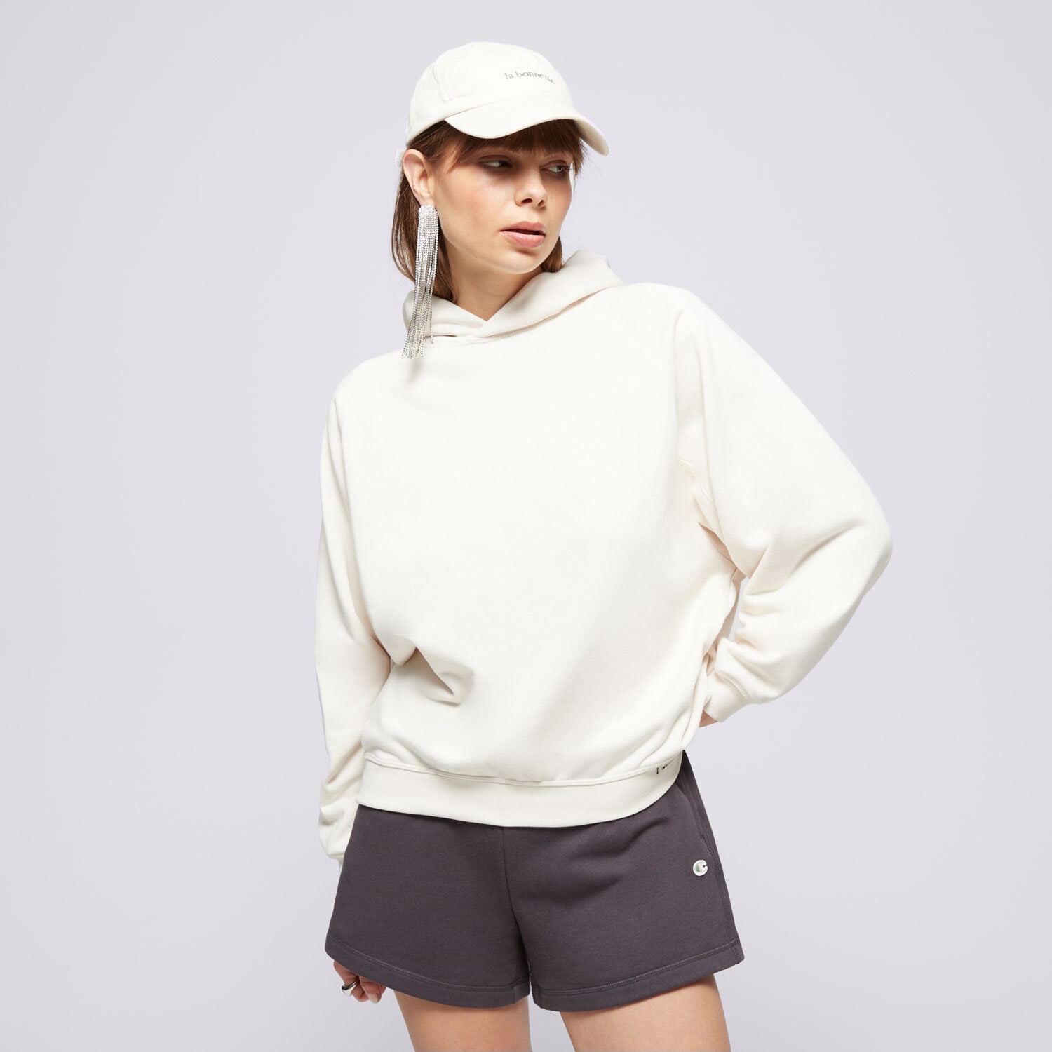Femei bluză CHAMPION BLUZĂ CU GLUGĂ HOODED ECO FUTURE E10001YS137 Bej