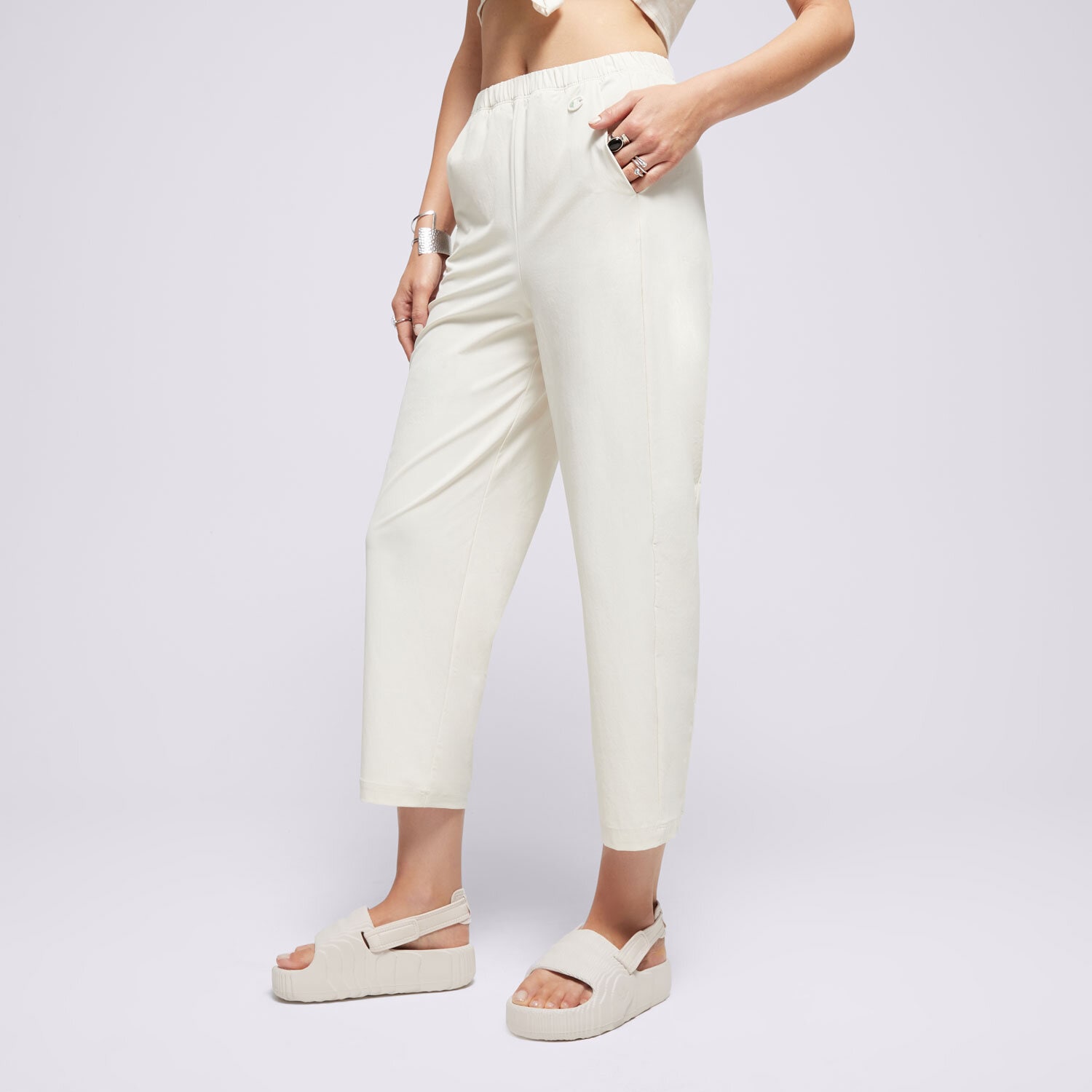 Femei pantaloni CHAMPION PANTALONI  WIDE LEG ECO FUTURE 117110YS137 Bej