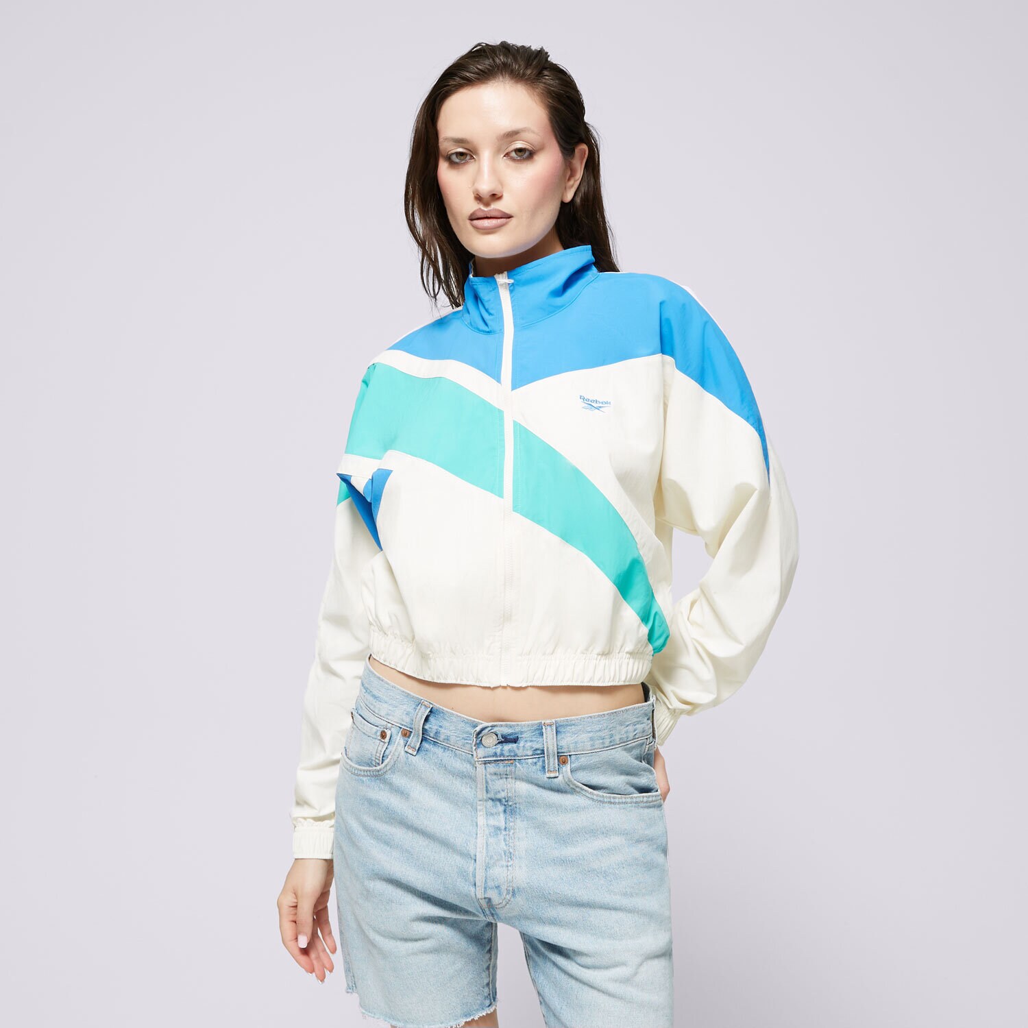 Femei jachetă REEBOK JACHETĂ CL FR TRACK TOP 100206055 Alb