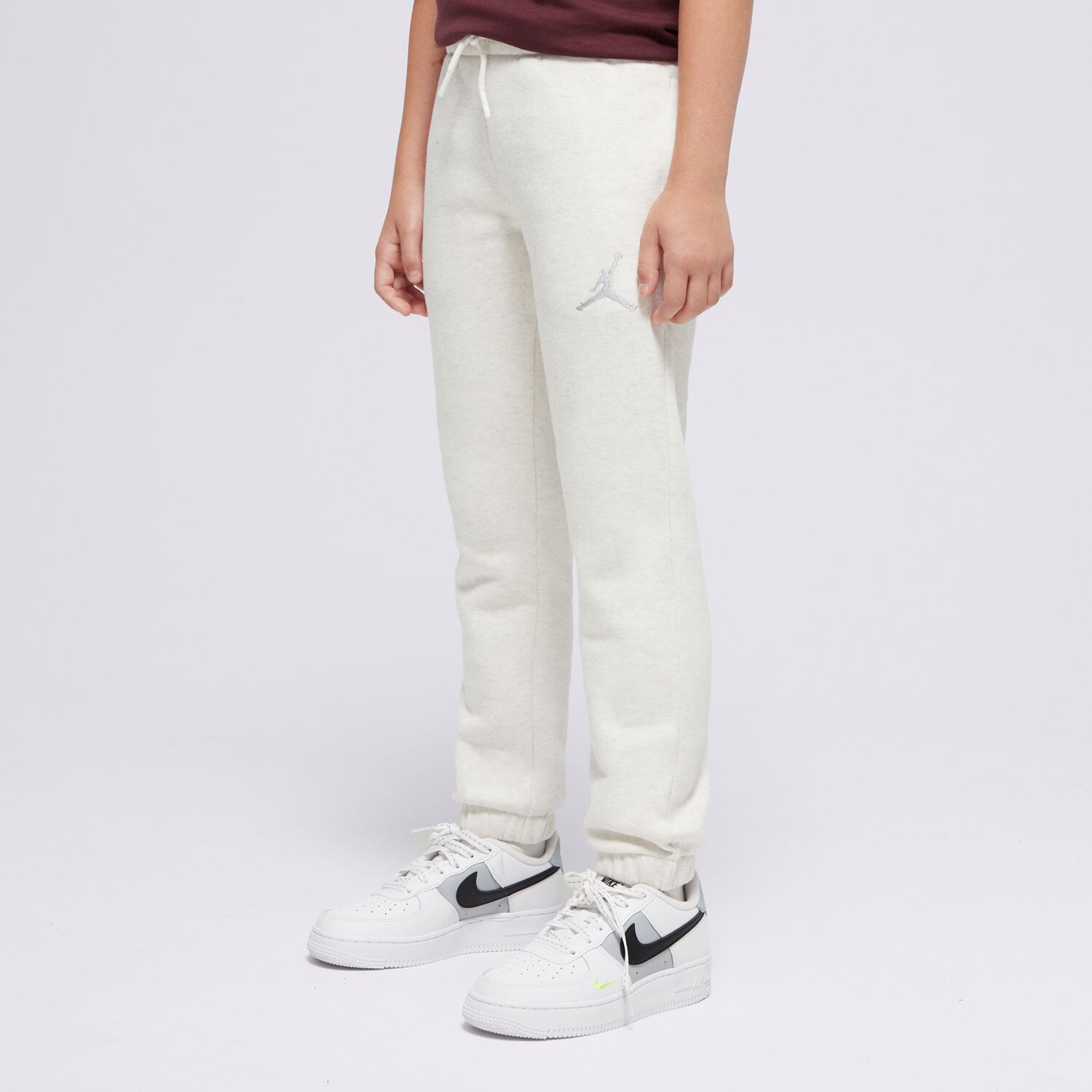 Pantaloni pentru copii JORDAN PANTALONI  ICON PLAY FLC PANT GIRL G 45C696-W6N Bej