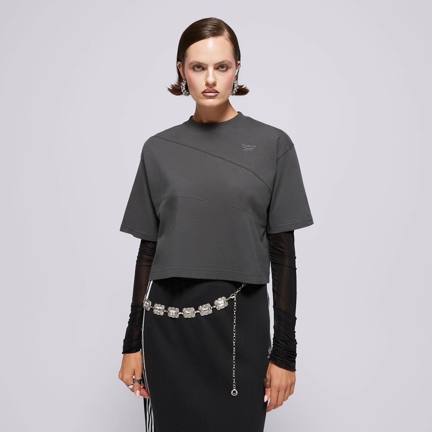 Femei tricou REEBOK TRICOU AE VECTOR TOP 100205327 Gri