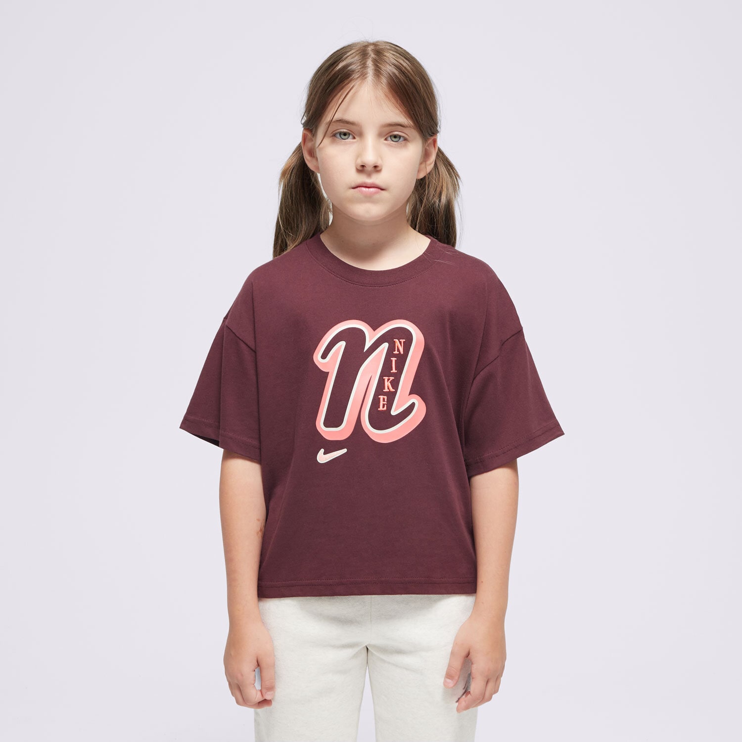 Copii tricou NIKE TRICOU G NSW TEE GRAPHIC STAR GIRL FZ5562-652 Maro