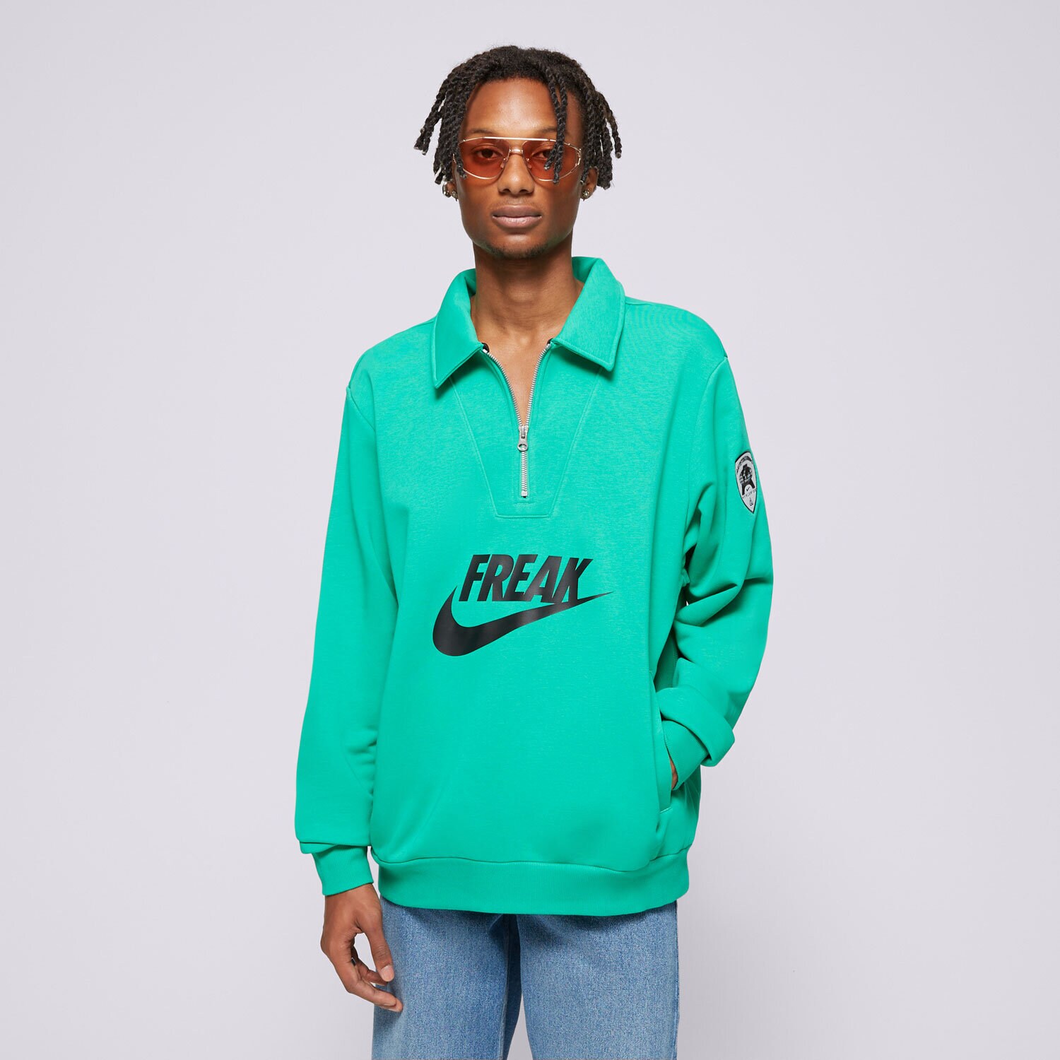 Bărbați bluză NIKE BLUZĂ GA M NK DF STD ISS QZ NBA FZ0928-324 Verde