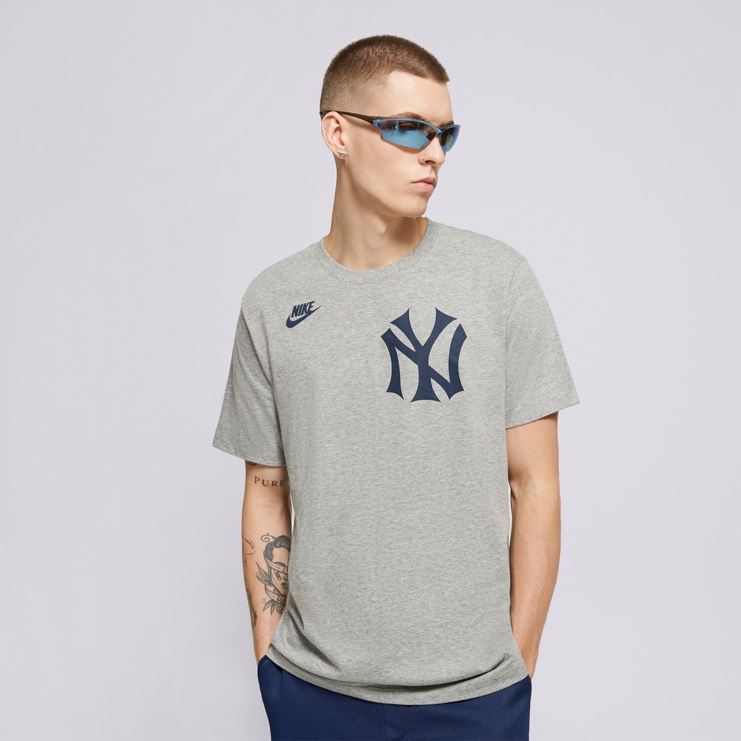 Bărbați tricou NIKE TRICOU NEW YORK YANKEES MLB N199-06G-N27-0B5 Gri