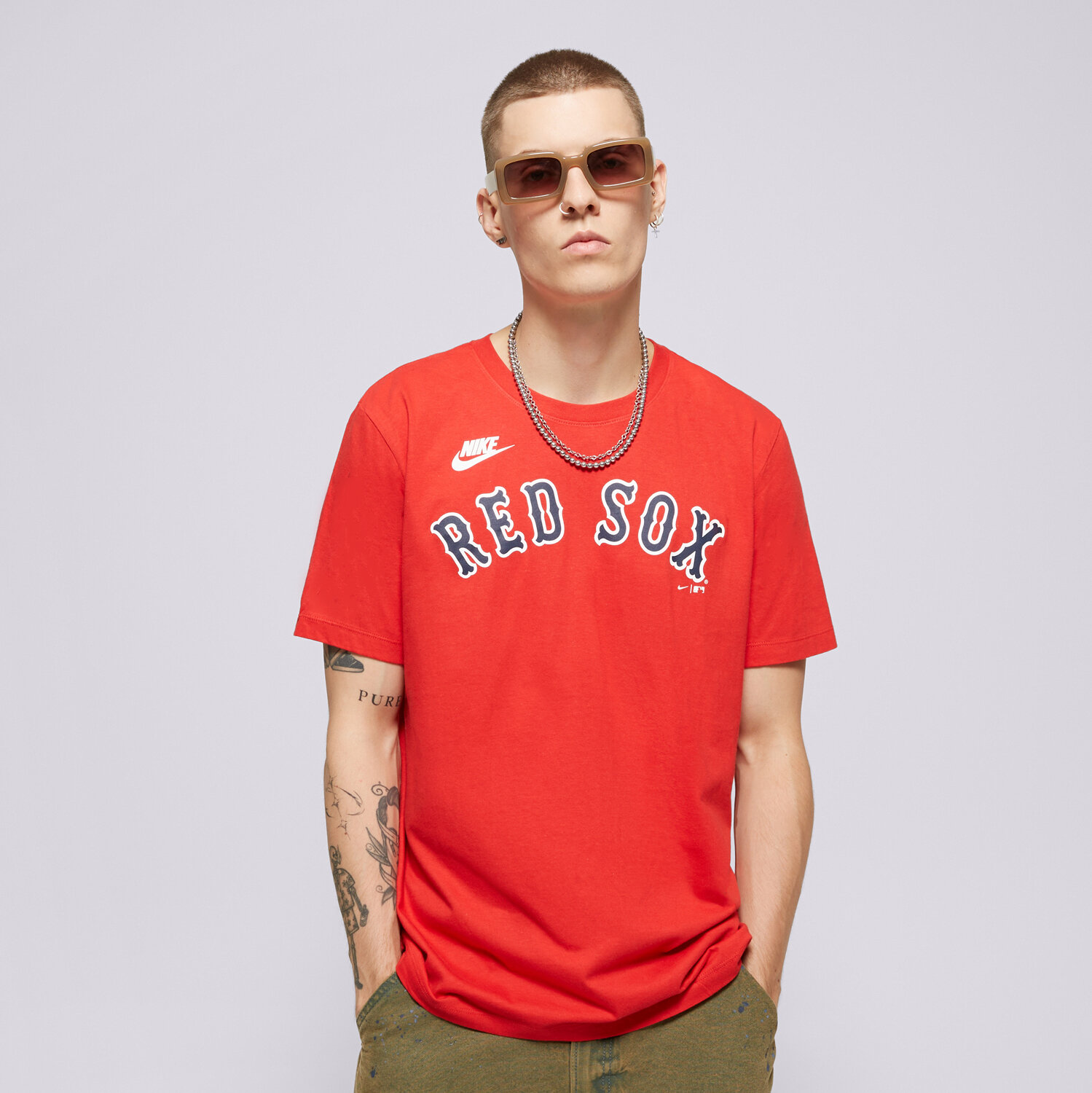Bărbați tricou NIKE TRICOU BOSTON RED SOX MLB N199-62Q-R36-0B5 Roșu