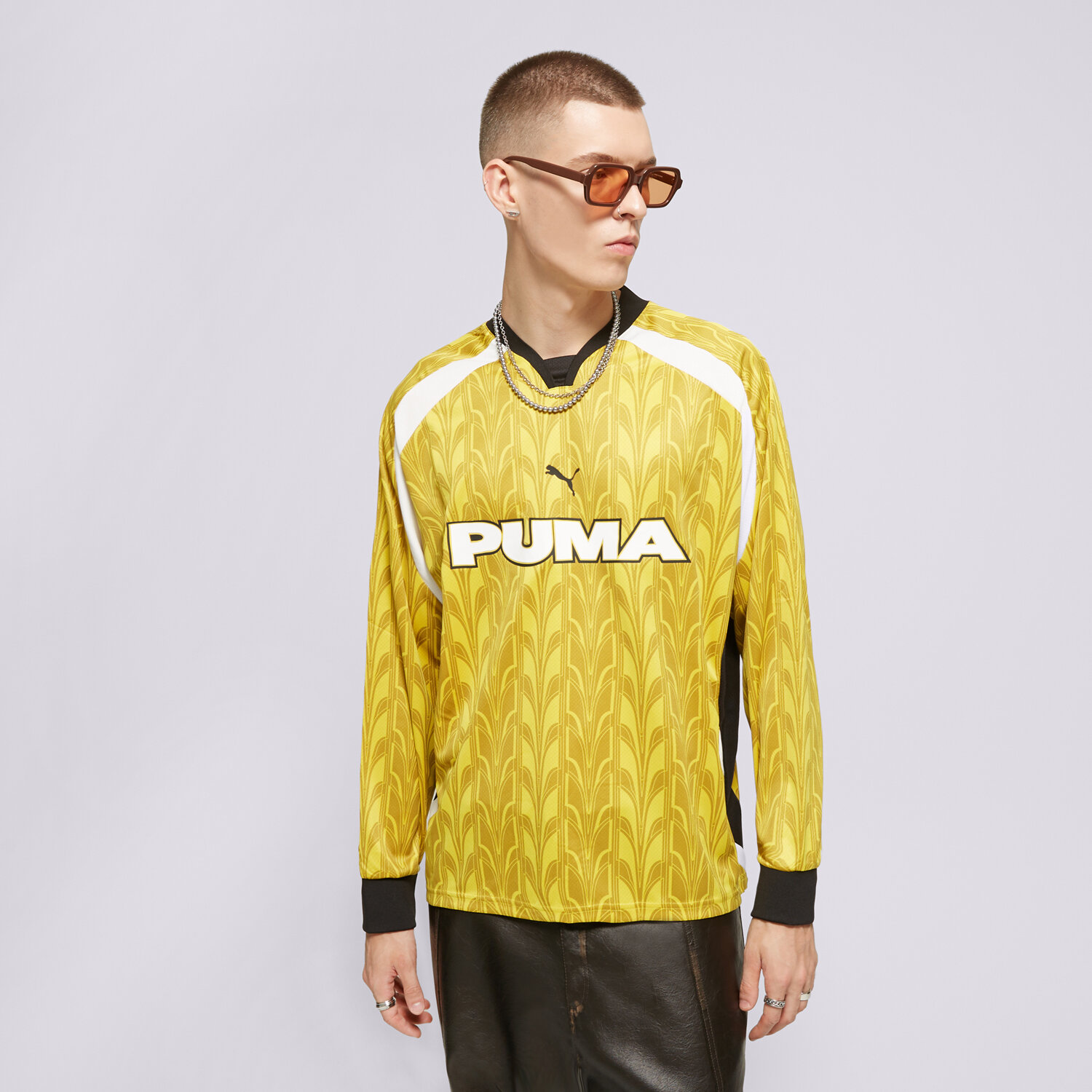 Bărbați tricou PUMA TRICOU FOOTBALL JERSEY LONGSLEEVE 627543 41 Galben