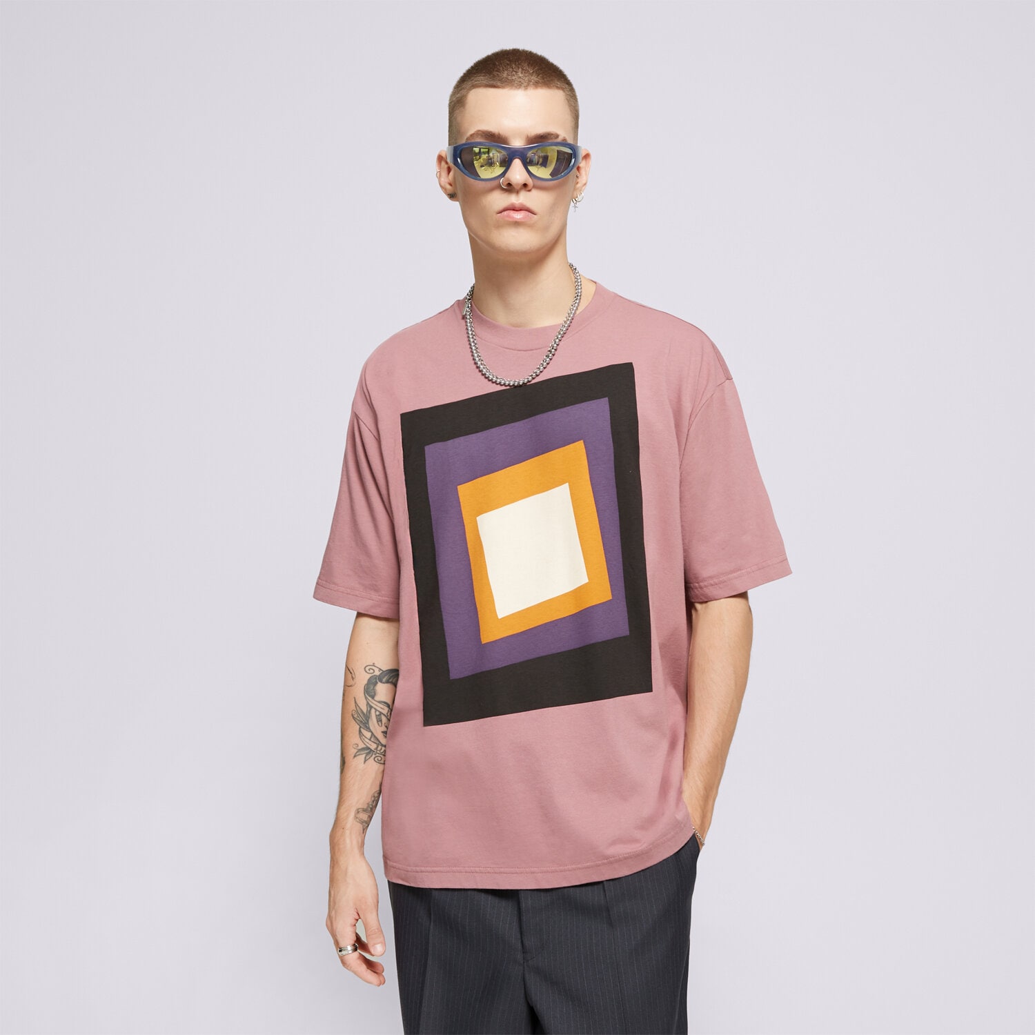 Bărbați tricou LEVI'S TRICOU SKATE GRAPHIC BOX TEE PURPLES A1005-0023 Violet
